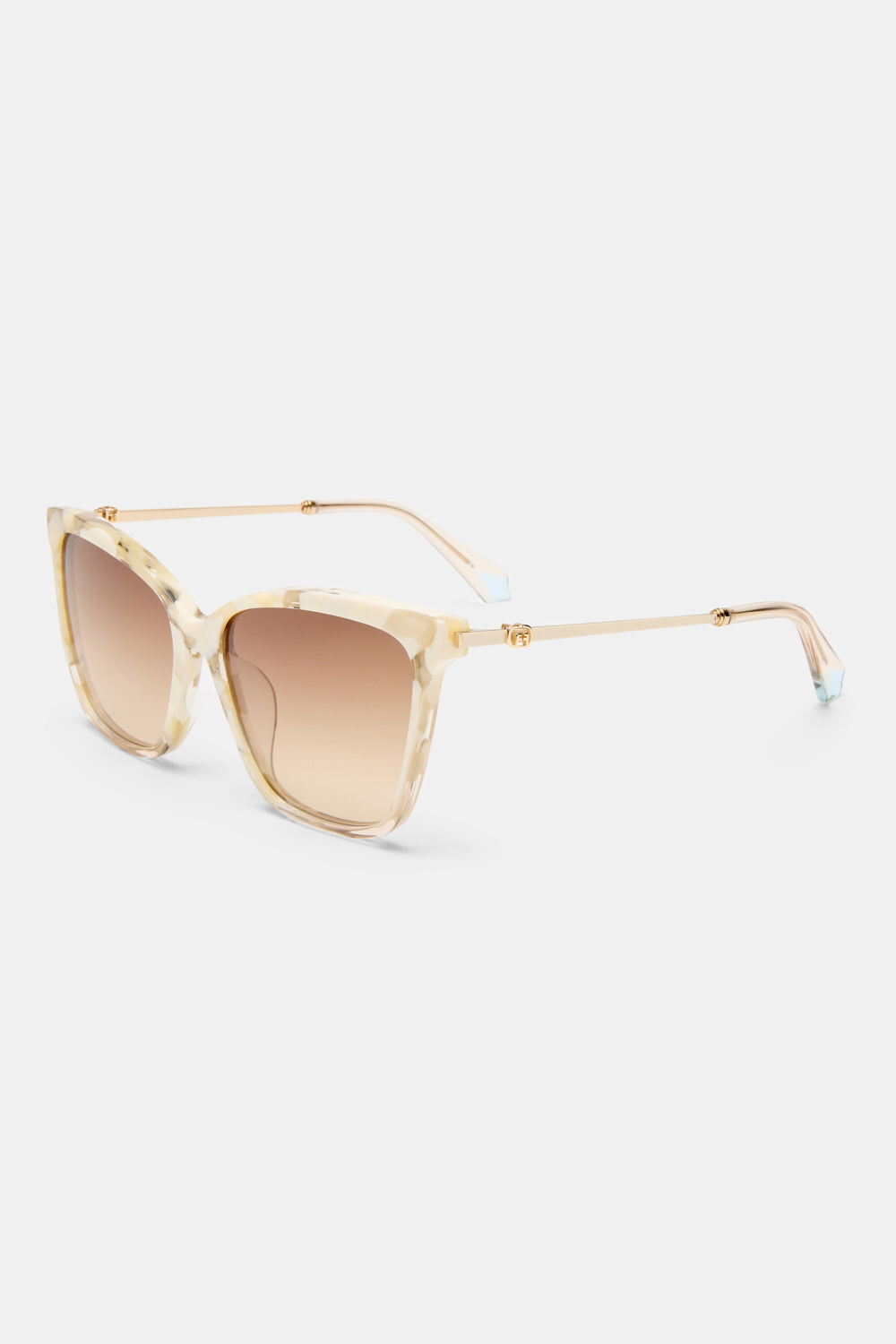 Camilla White Frame Cat Eye Sunglasses New Camilla The Duchess Sunglasses White Leopard Cat Eye – Naked  main image 2