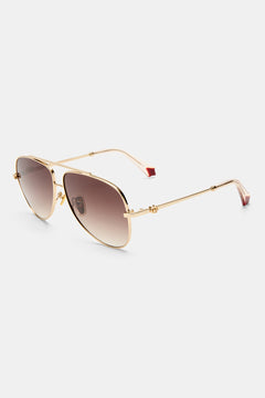 THE VOYAGE SUNGLASSES GOLD / NUDE