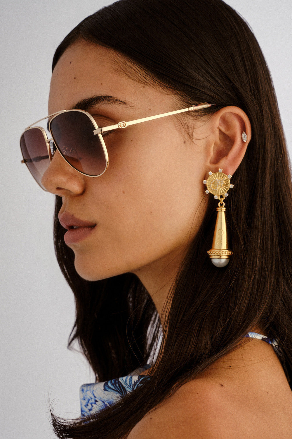 LAS GAFAS DE SOL VOYAGE ORO / LEOPARDO