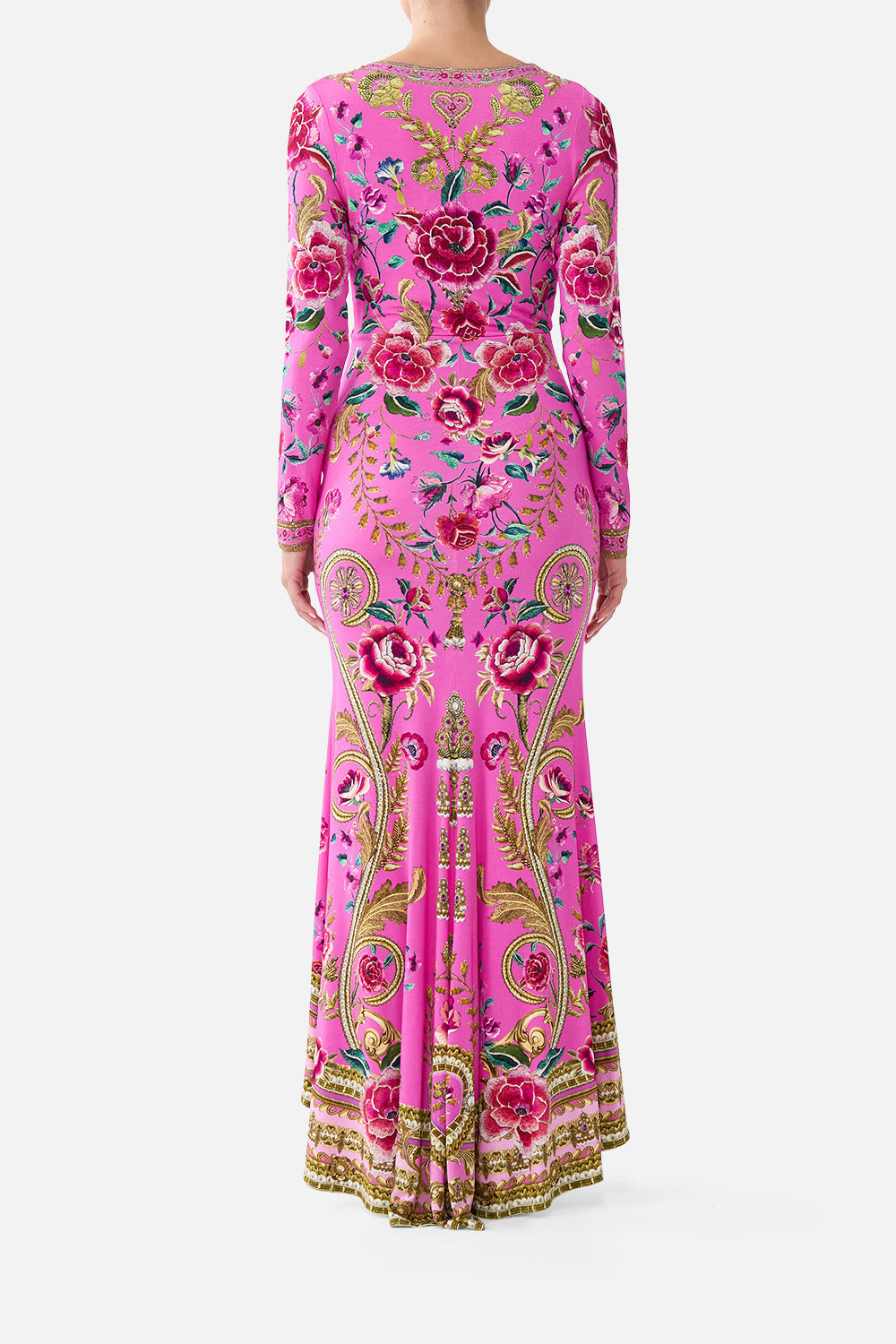 VESTIDO ESCOTE PICO CON DETALLE FRONTAL DE NUDO ESTAMPADO FLORES MATADOR