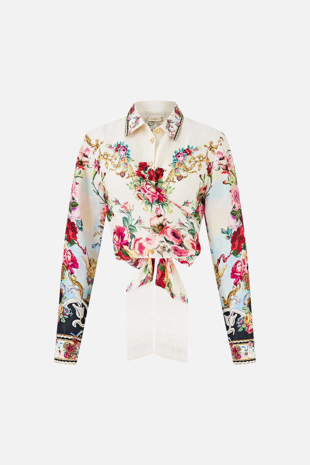CAMISA CORTA CRUZADA CON LAZO TORERO LIBERTINE