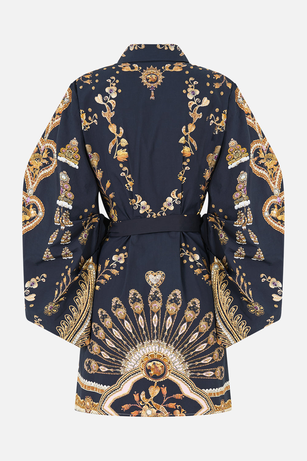 VESTIDO CAMISERO DE MANGA ABULLONADA CON CINTURÓN TAURO ASCENDENTE