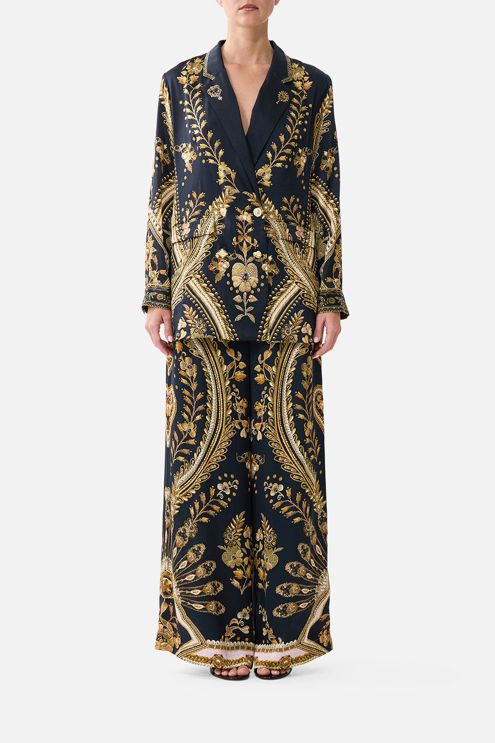 The Matadora Flora V Neck Dress With Twist Front Detail | CAMILLA