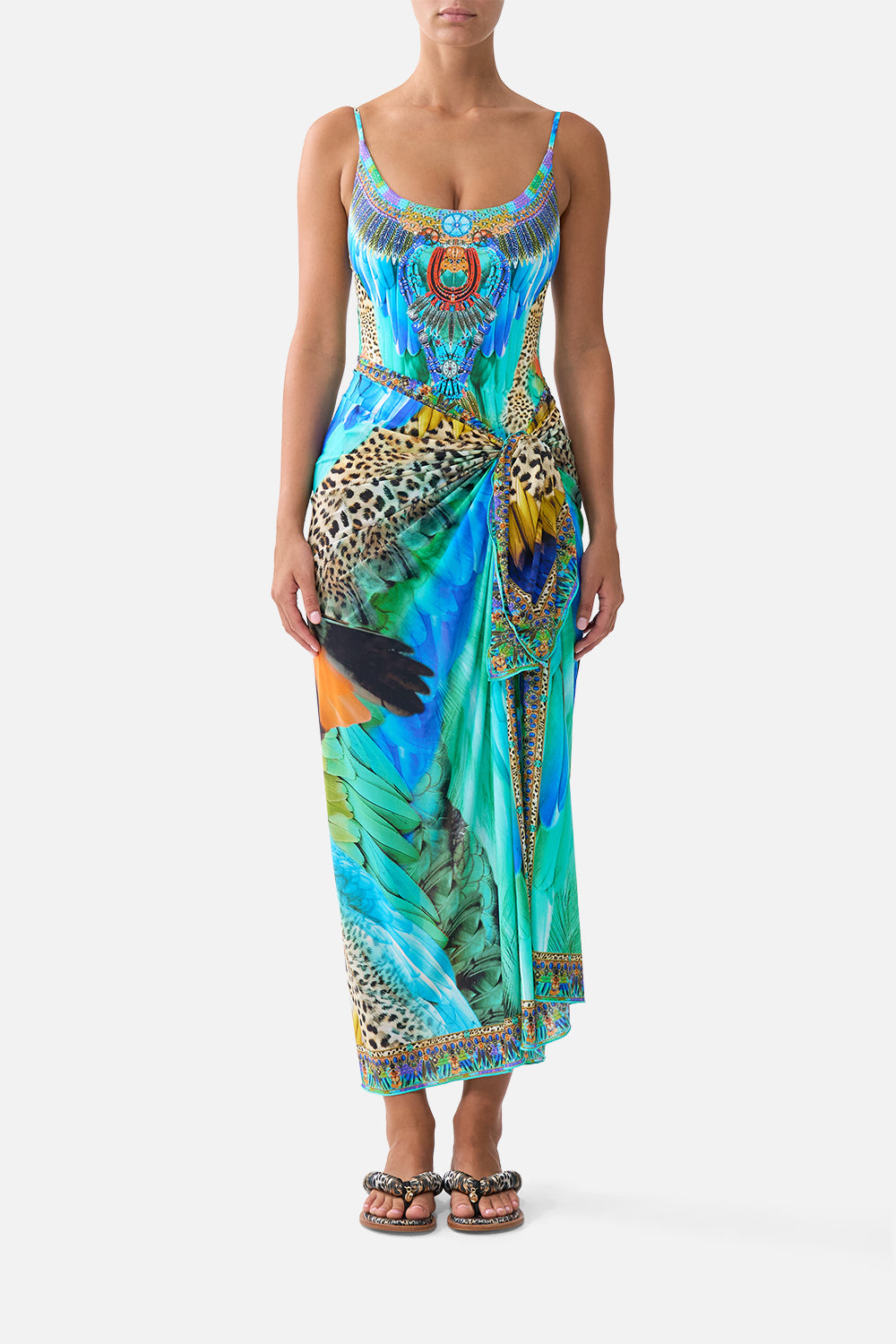 SARONG LARGO MULTIUSOS VUELO EN LA JUNGLA