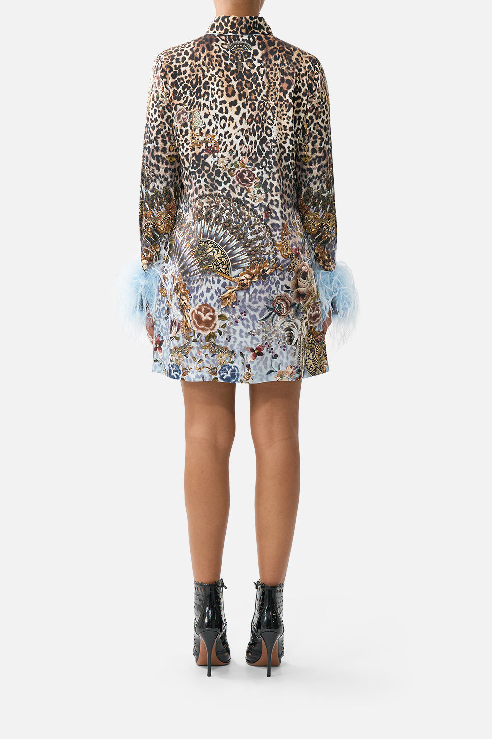 MINIVESTIDO CON PLUMAS FIESTA, SIESTA, REPEAT