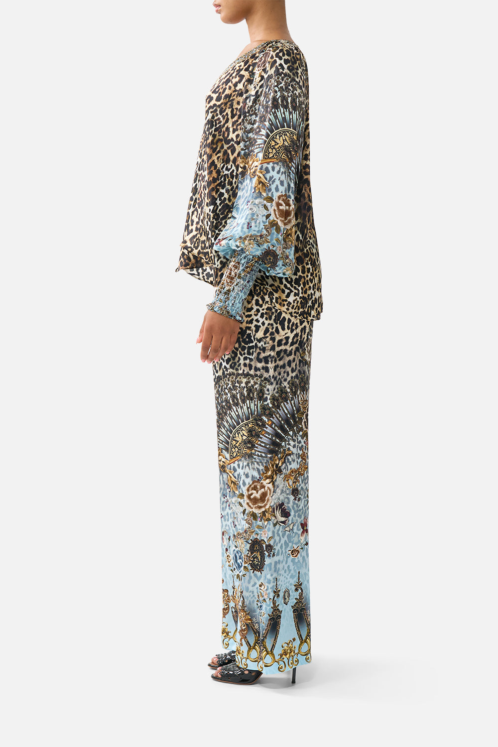 SHIRRED CUFF BLOUSE FIESTA, SIESTA, REPEAT