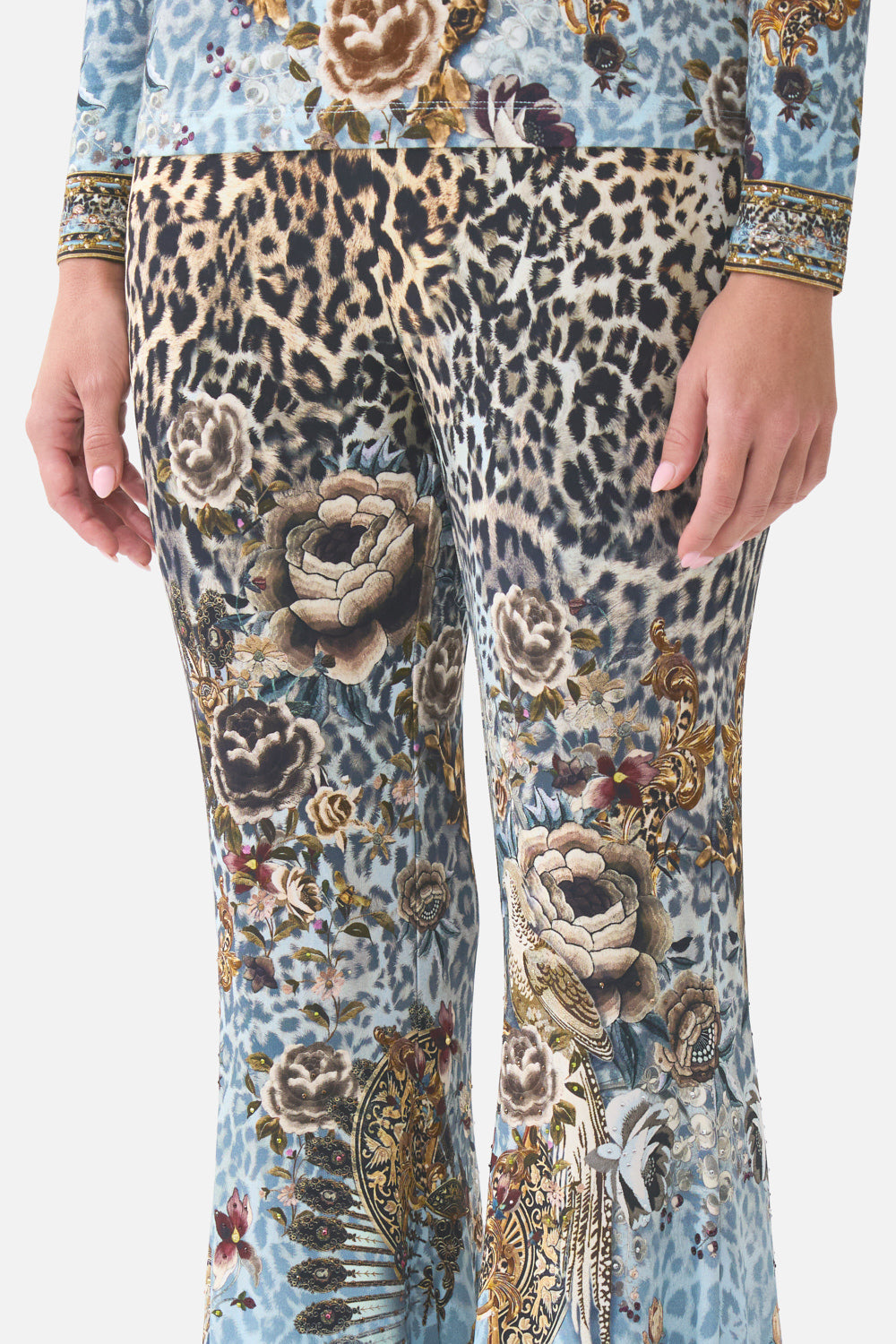 PANTALÓN ACAMPANADO DE PUNTO FIESTA, SIESTA, REPEAT