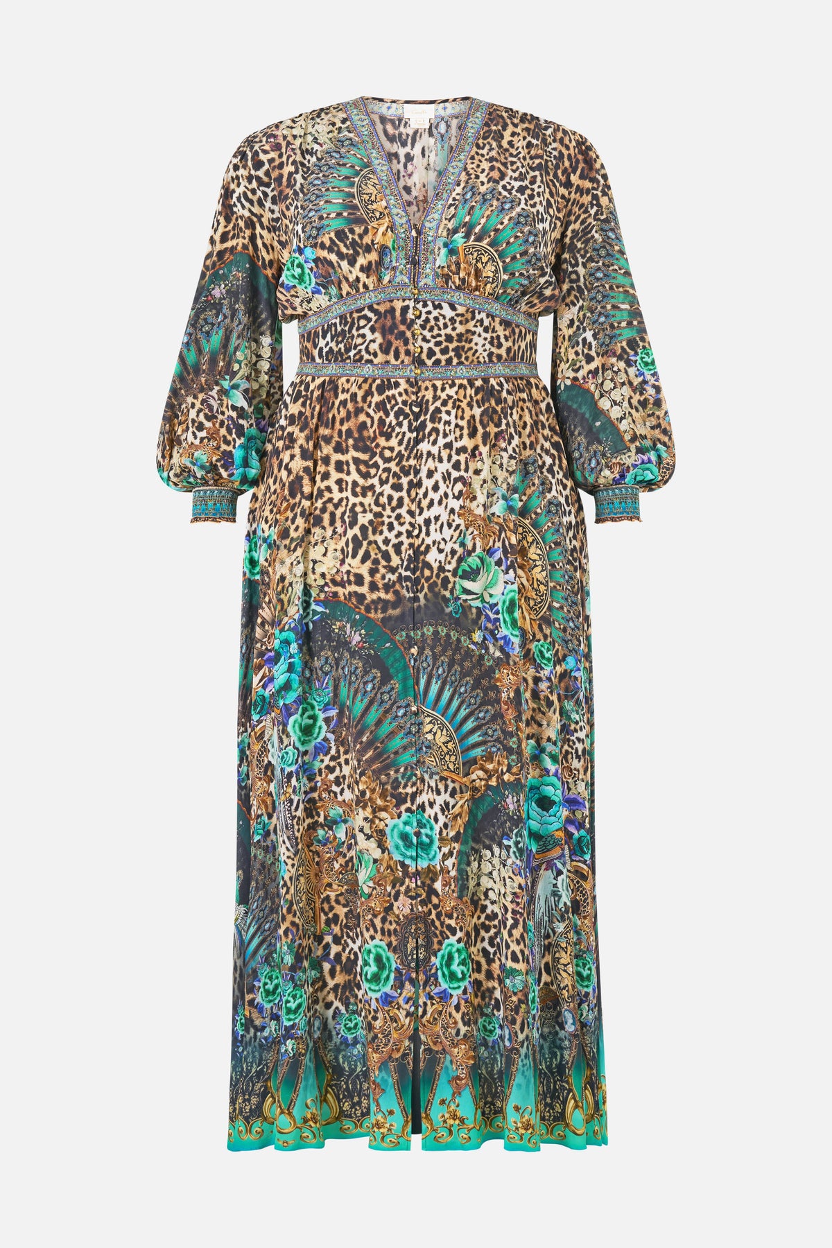 BUTTON DRESS WITH SHAPED WAISTBAND FLAMENCO EUPHORIA
