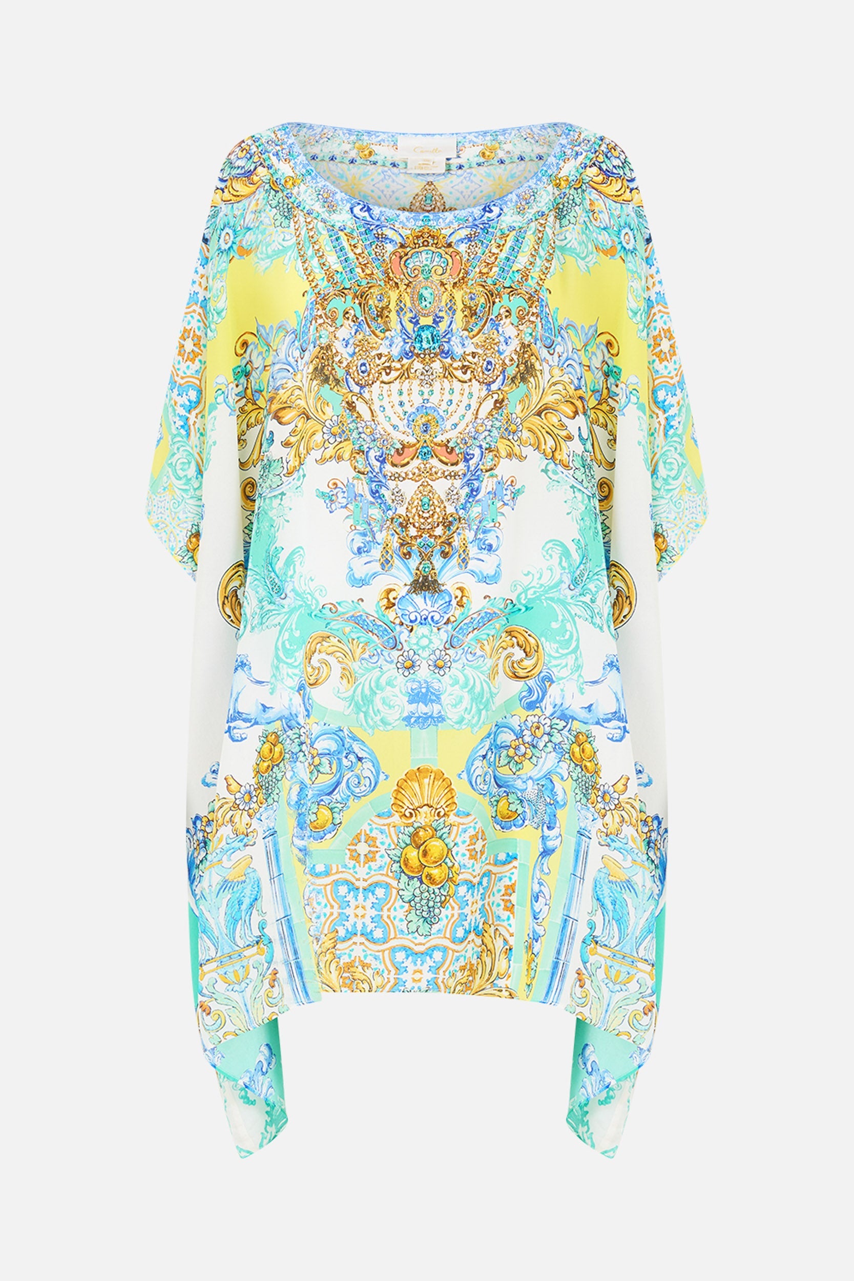 SHORT ROUND NECK KAFTAN DIAL UP THE TILES
