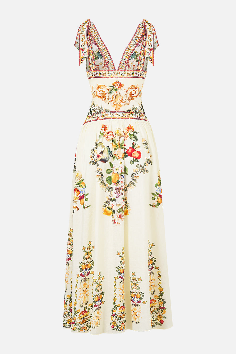 VESTIDO CON TIRANTES ANUDADOS VA VA VINTAGE