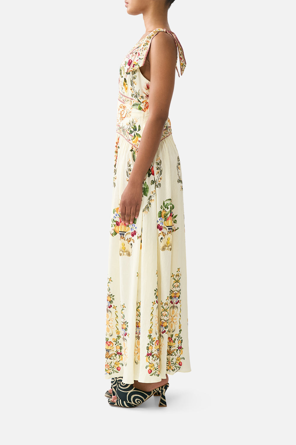 VESTIDO CON TIRANTES ANUDADOS VA VA VINTAGE