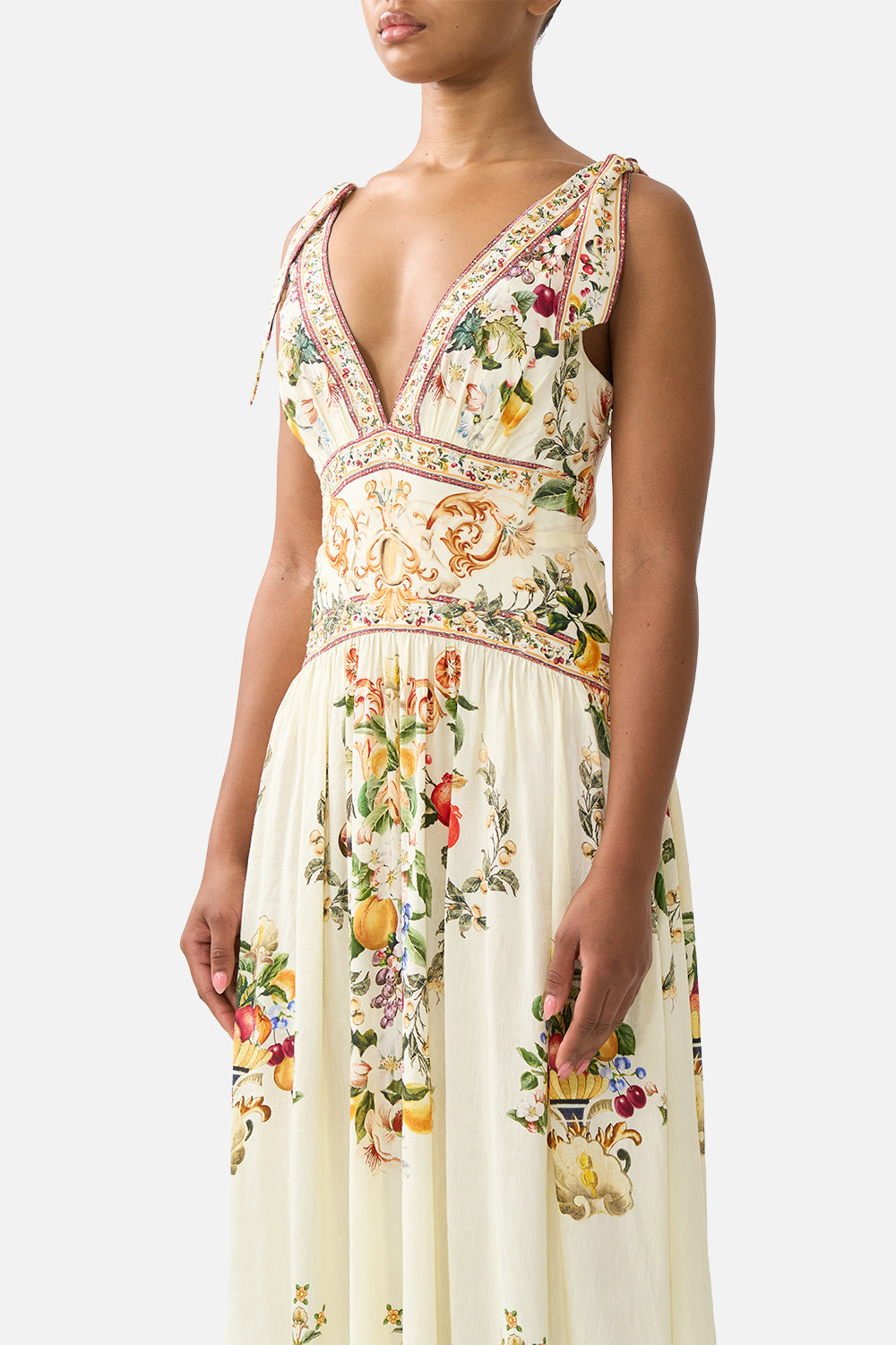 VESTIDO CON TIRANTES ANUDADOS VA VA VINTAGE