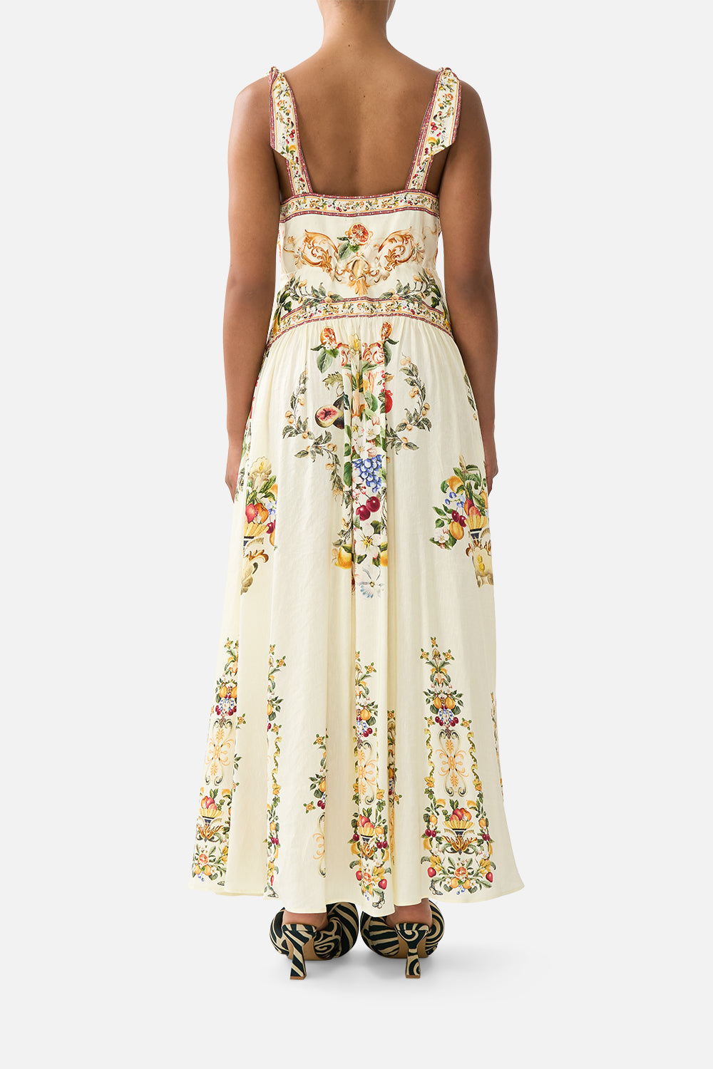 VESTIDO CON TIRANTES ANUDADOS VA VA VINTAGE