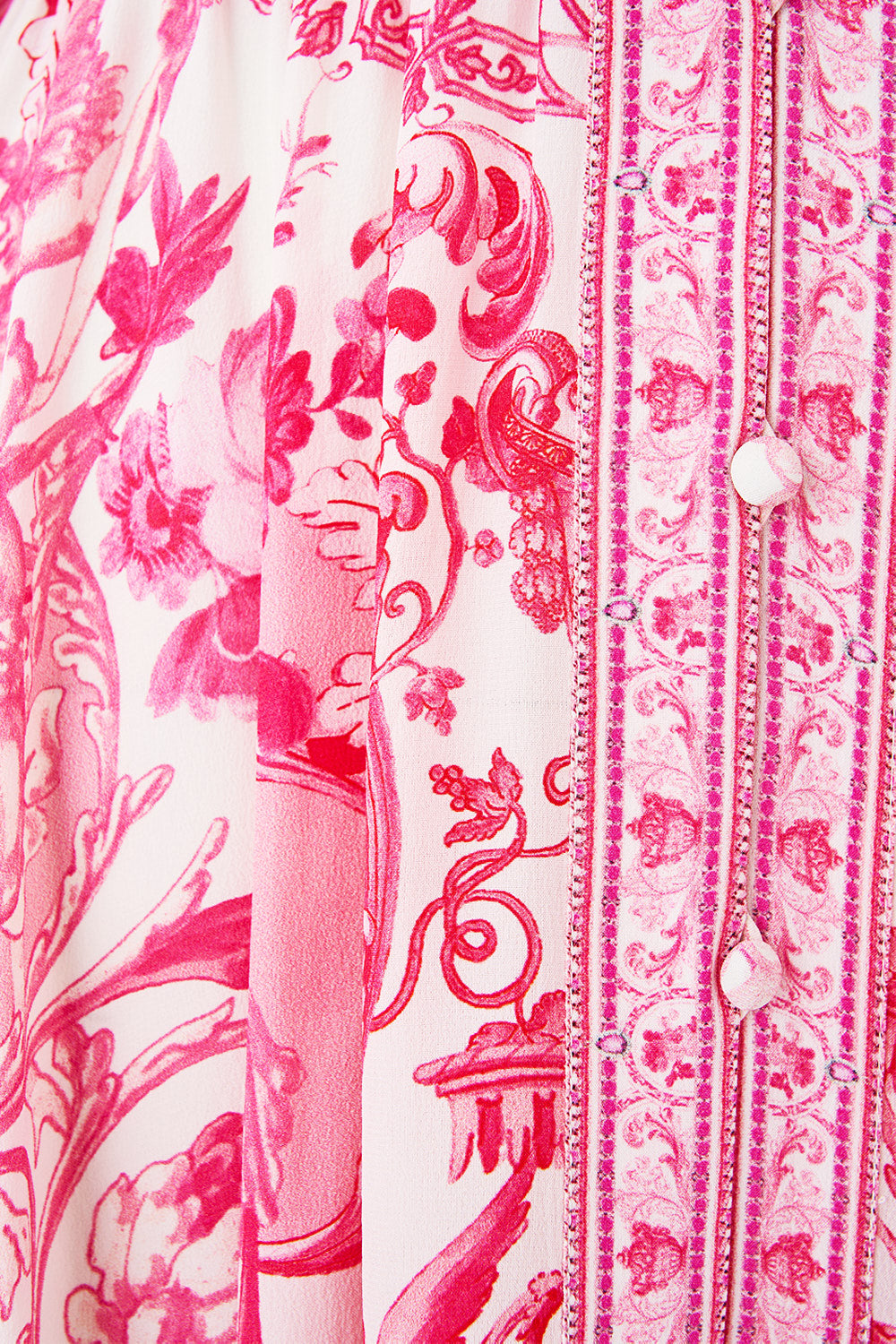 VESTIDO DE MANGA KIMONO CON DETALLE FRUNCIDO VIVIENDO LA VIDA ROSA