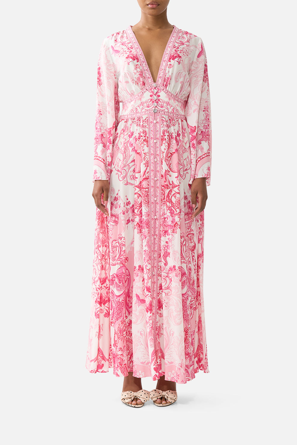 pink kimono sleeve dress Oasis Women's Petite Occasion Kimono Sleeve Pleated Midi Dress in Rose | Size: 4