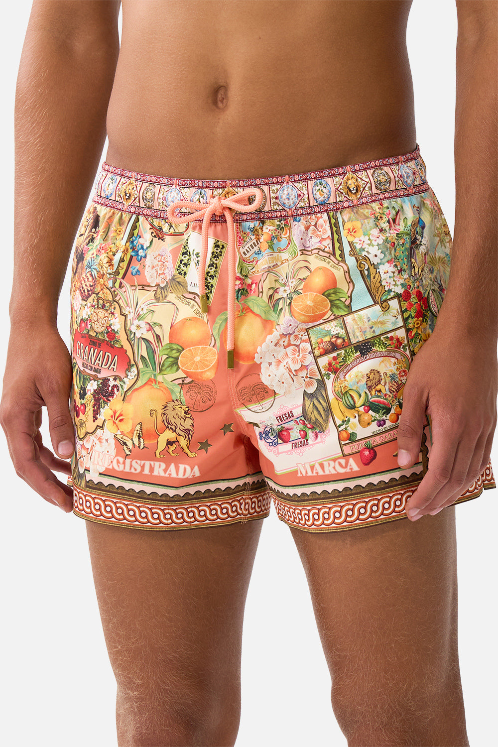 SHORT LENGTH BOARDSHORT WITH ELASTIC WAIST VA VA VINTAGE