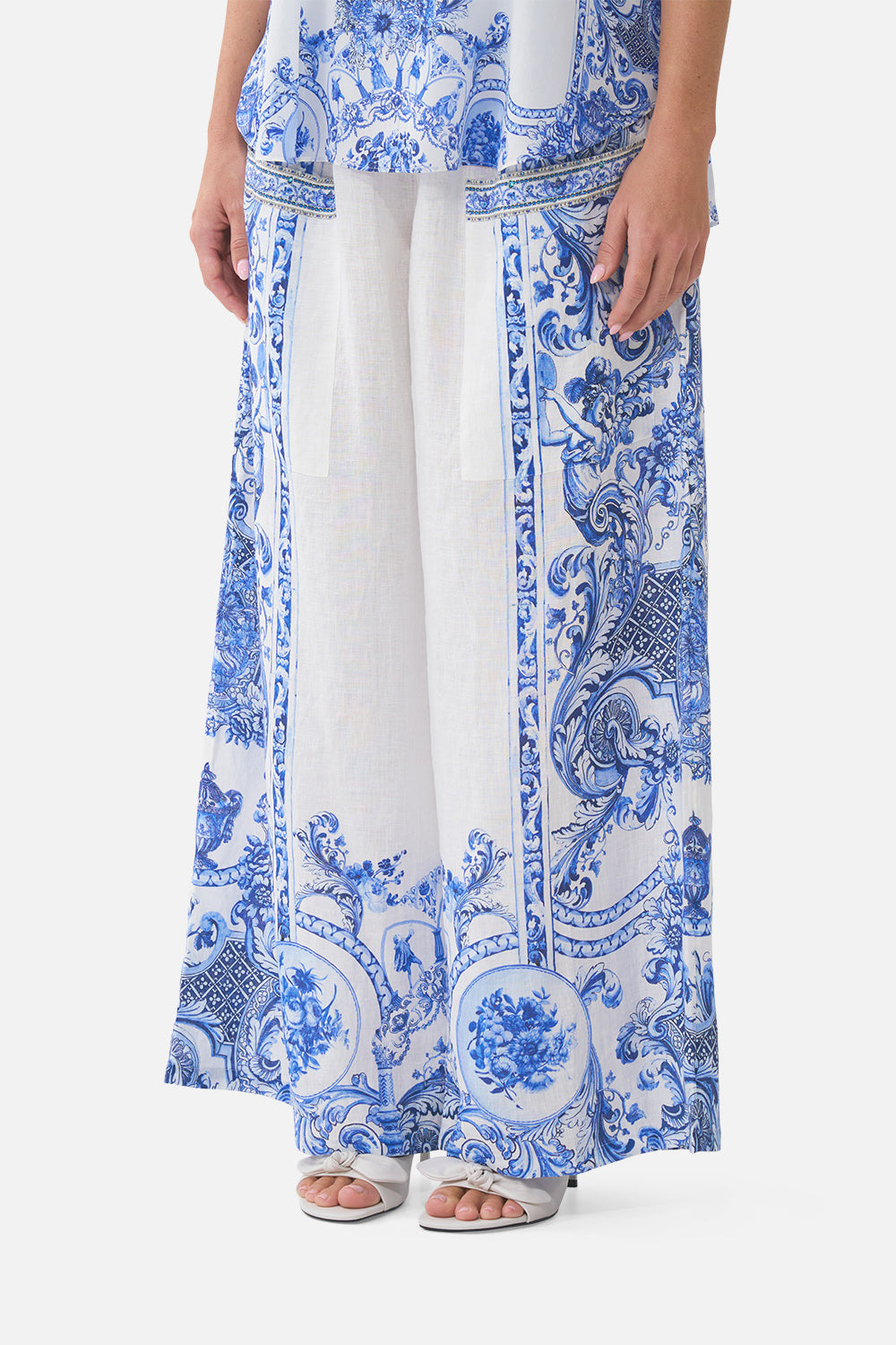 PANTALÓN ANCHO CON BOLSILLOS DELANTEROS CERAMIC PANORAMIC