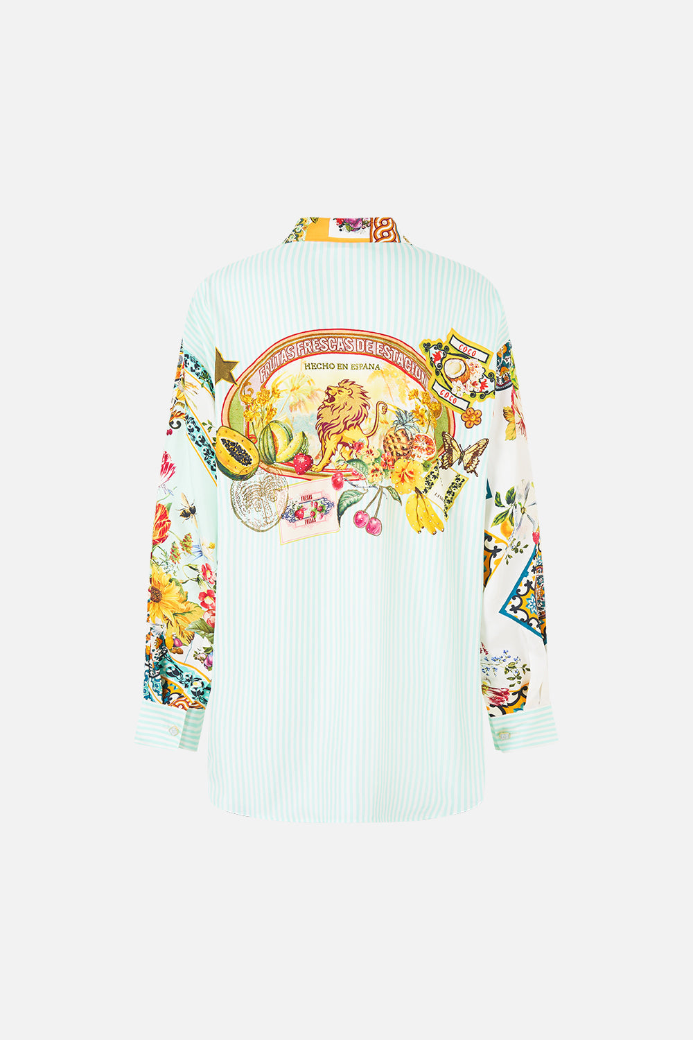 CAMISA ANCHA DE MANGA LARGA CON BOLSILLO MAGIA DEL MERCADO