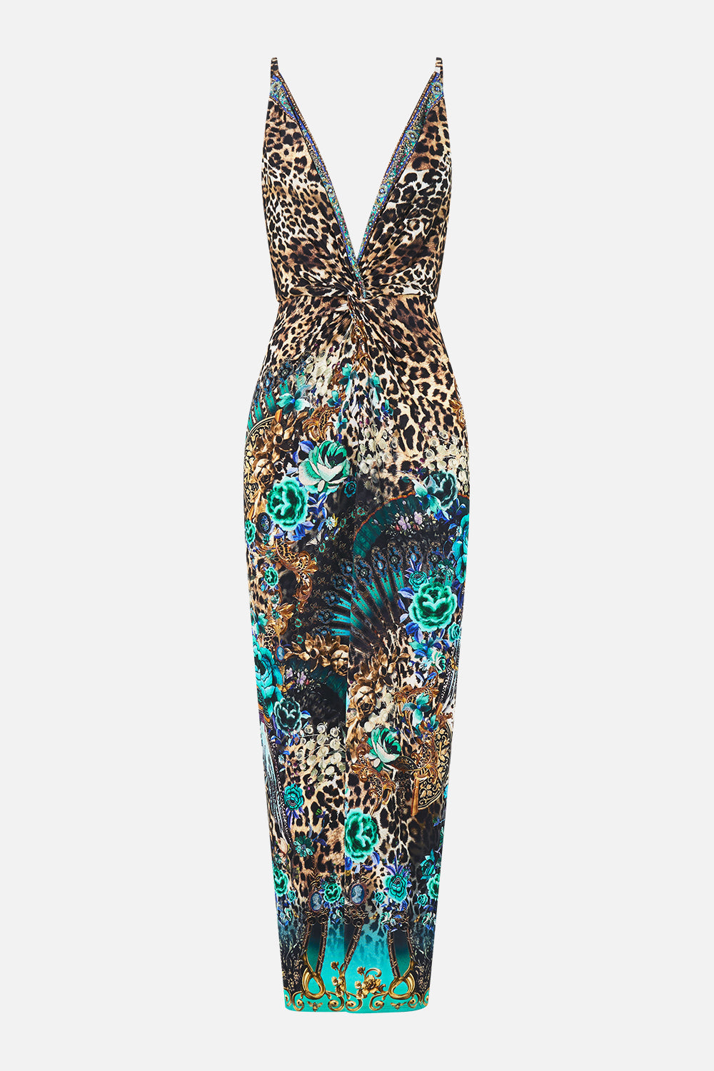 VESTIDO DE TIRANTES CON DELANTERO CRUZADO FLAMENCO EUPHORIA