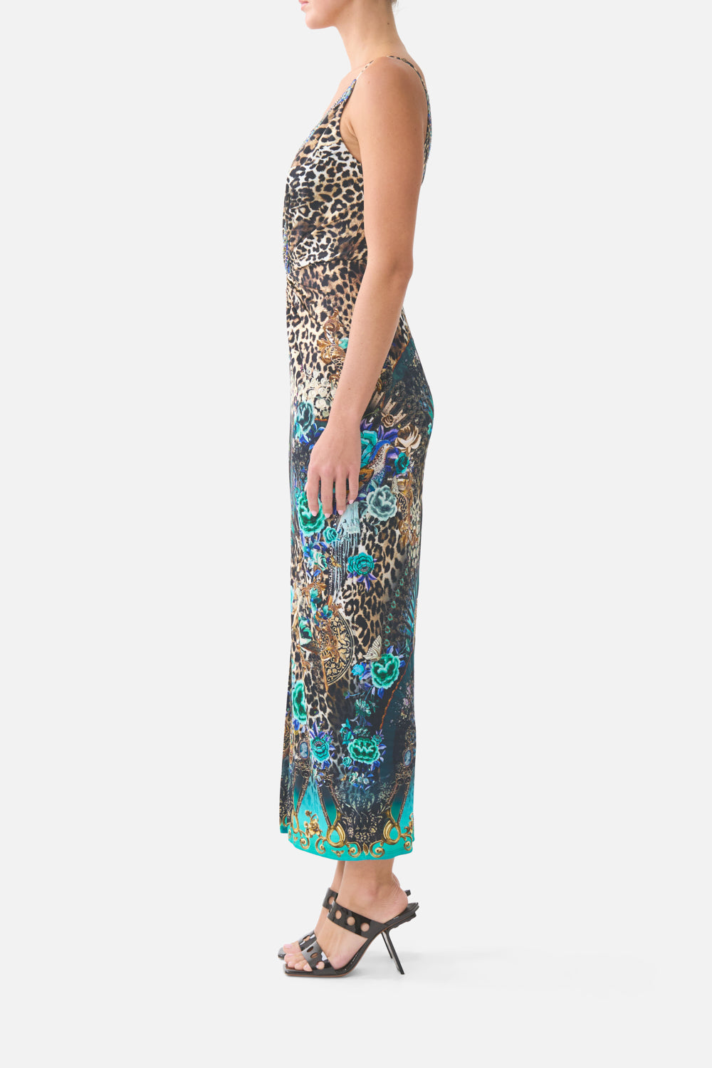 VESTIDO DE TIRANTES CON DELANTERO CRUZADO FLAMENCO EUPHORIA