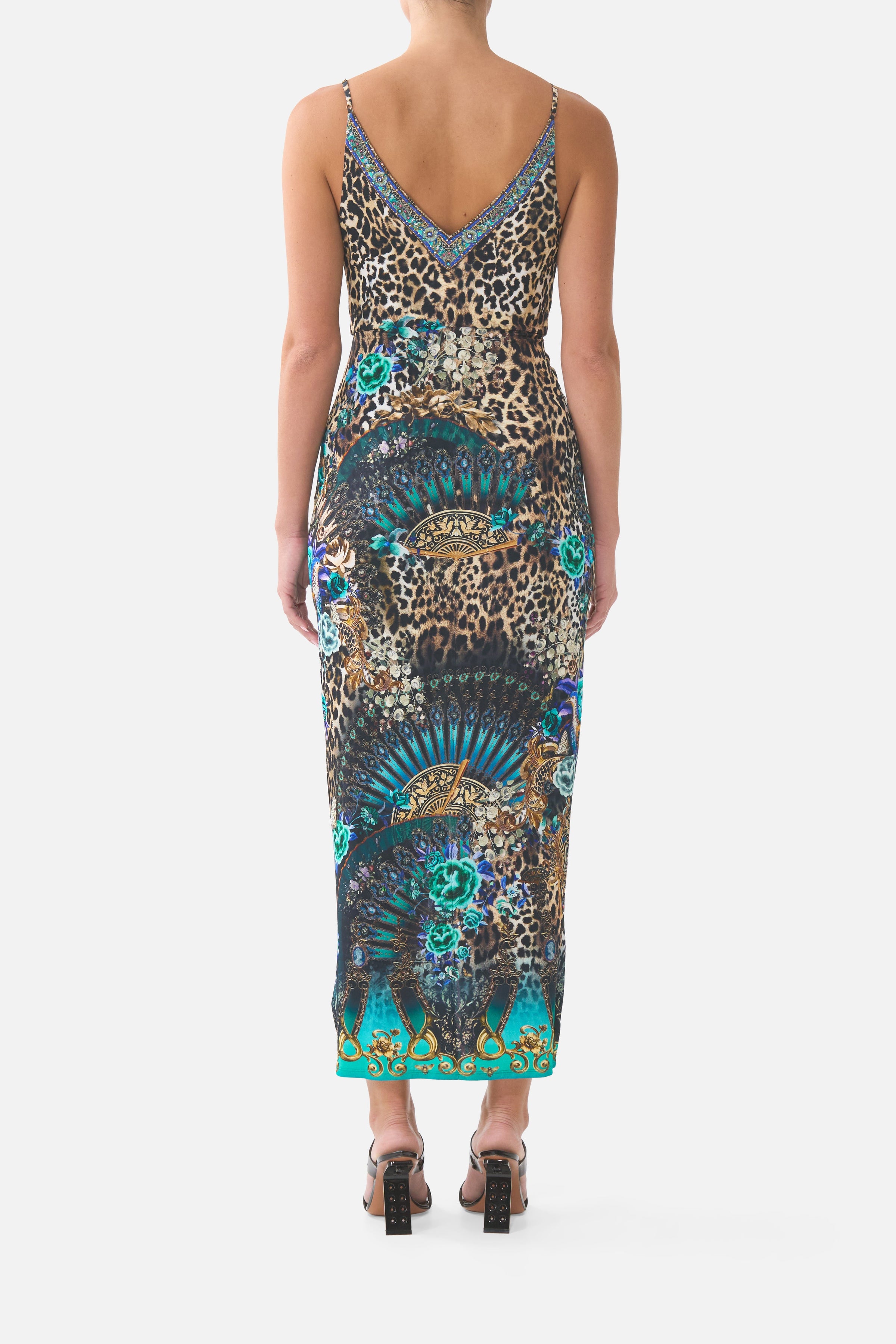 VESTIDO DE TIRANTES CON DELANTERO CRUZADO FLAMENCO EUPHORIA
