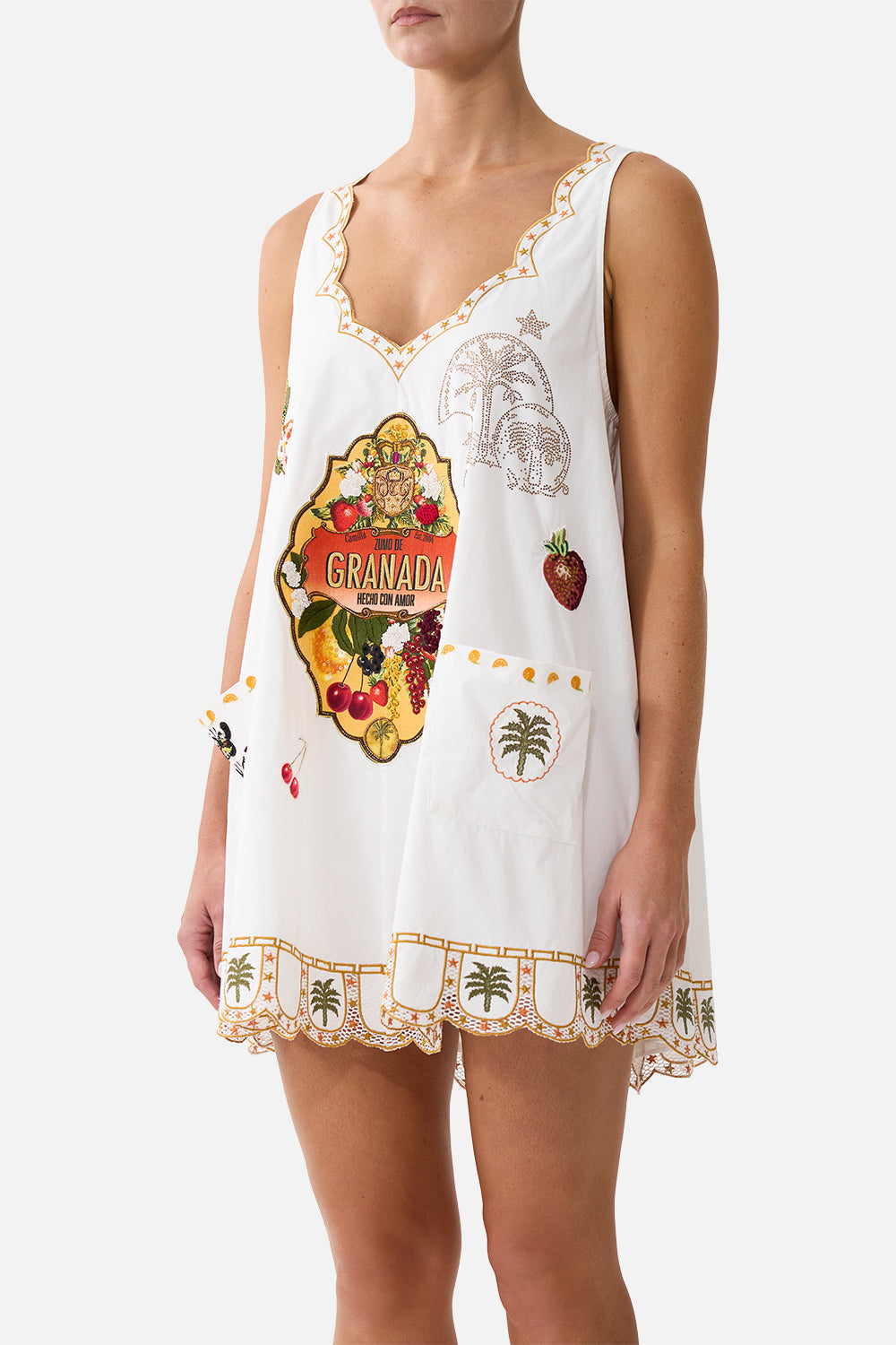 VESTIDO CORTO CON BOLSILLOS Y ESPALDA BAJA VA VA VINTAGE