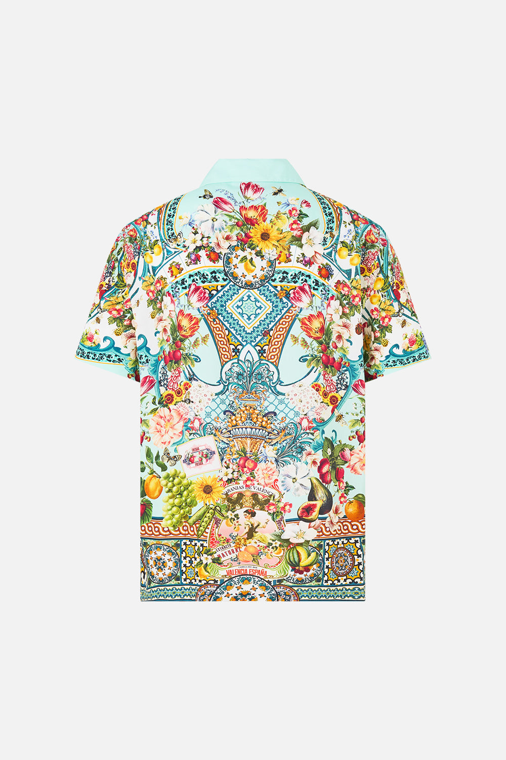CAMISA DE MANGA CORTA CON CUELLO CUBANO MAGIA DEL MERCADO