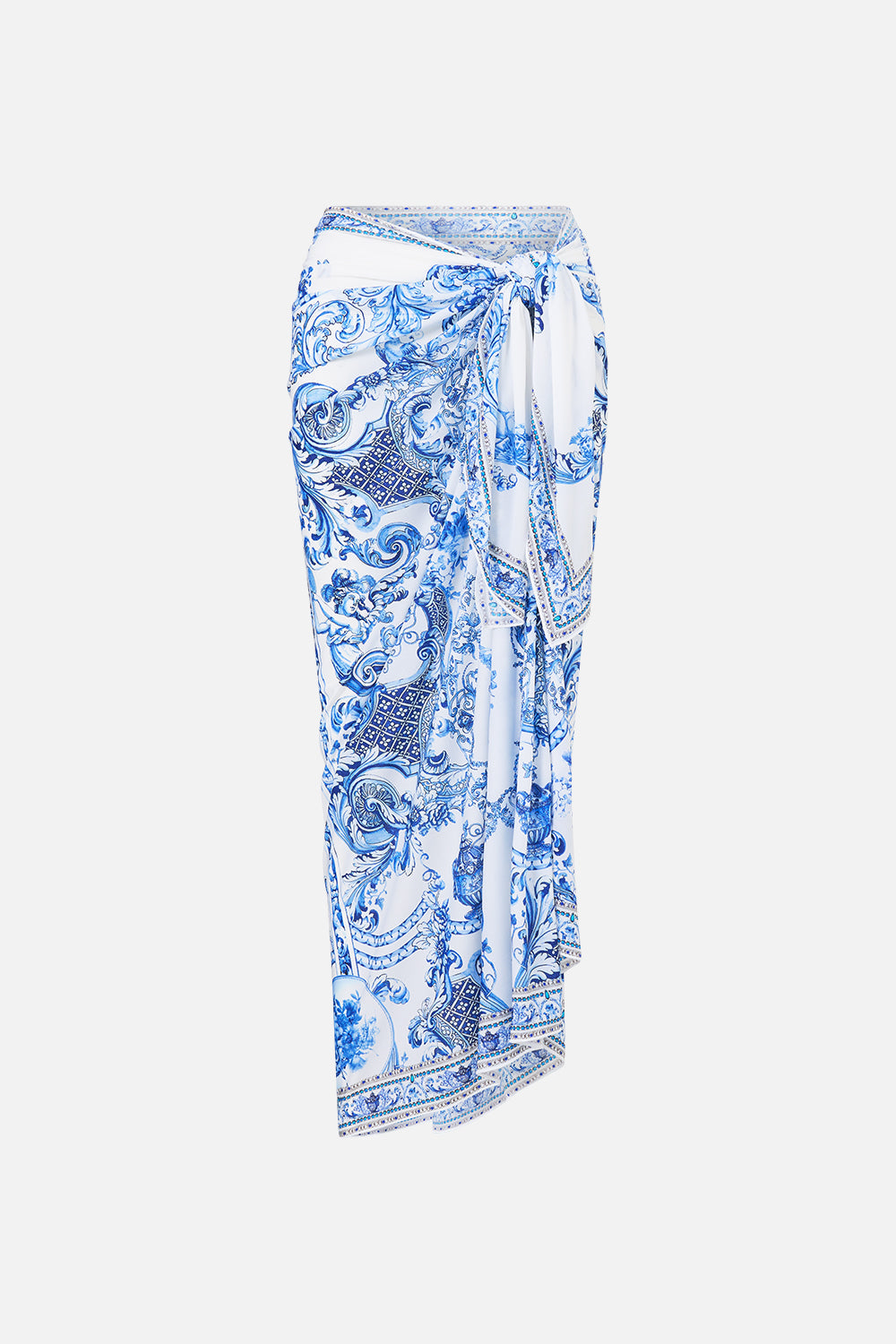 The CAMILLA MULTI WEAR LONG SARONG CERAMIC PANORAMIC in our  print.