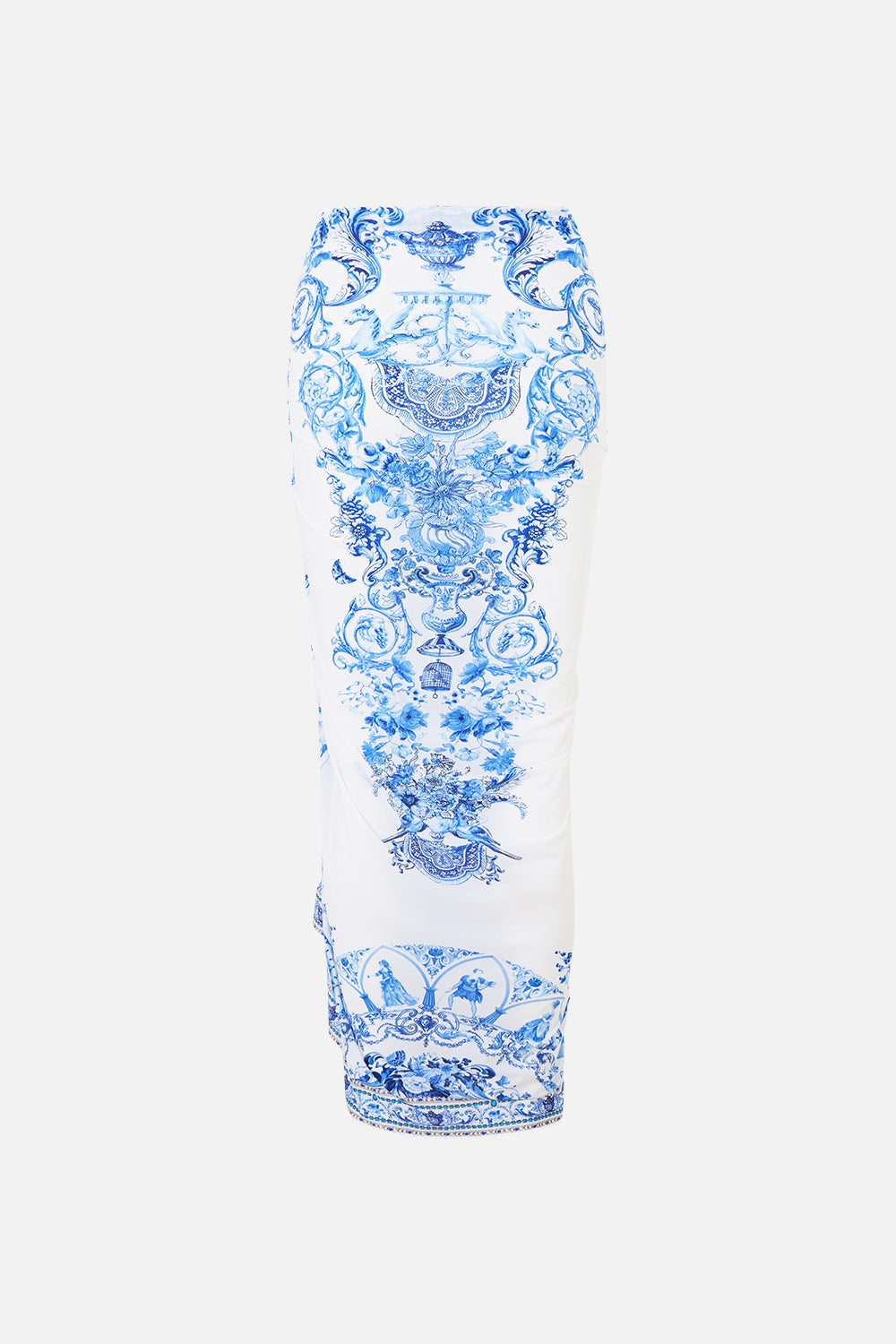 The CAMILLA MULTI WEAR LONG SARONG CERAMIC PANORAMIC in our  print.