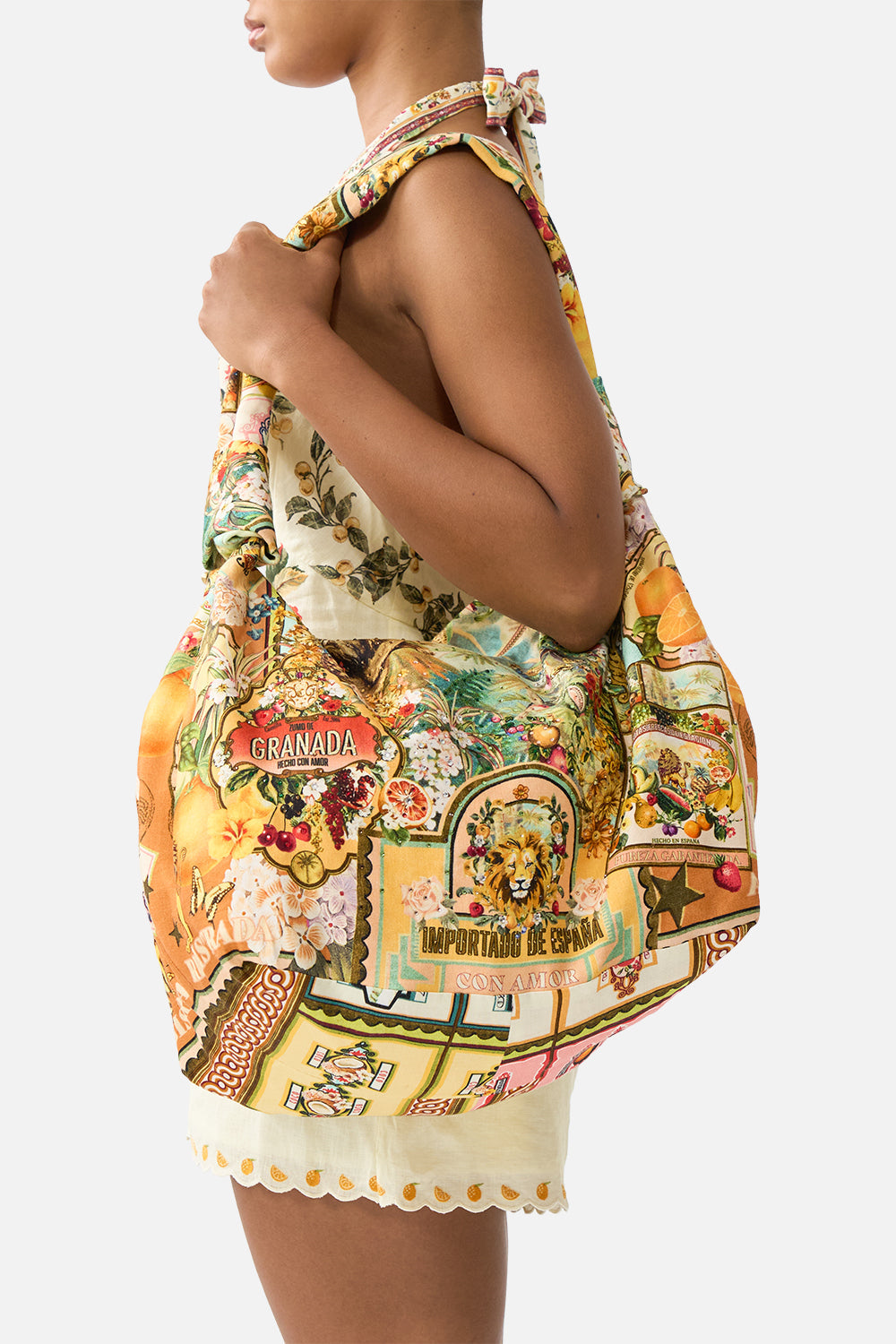 BOLSO DE HOMBRO HOLGADO CON DETALLES DE NUDOS VA VA VINTAGE