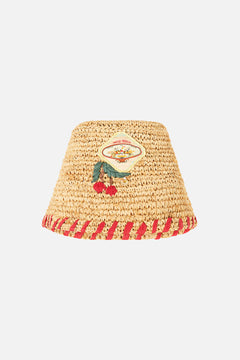 RAFFIA BUCKET HAT VA VA VINTAGE