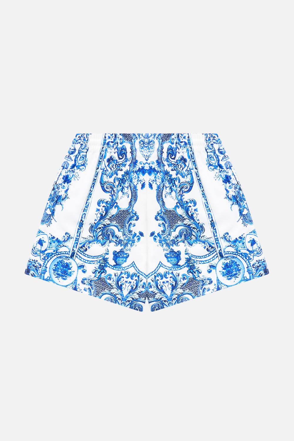 The CAMILLA BOYS MID LENGTH BOARDSHORT W ELASTIC WAIST CERAMIC PANORAMIC in our  print.