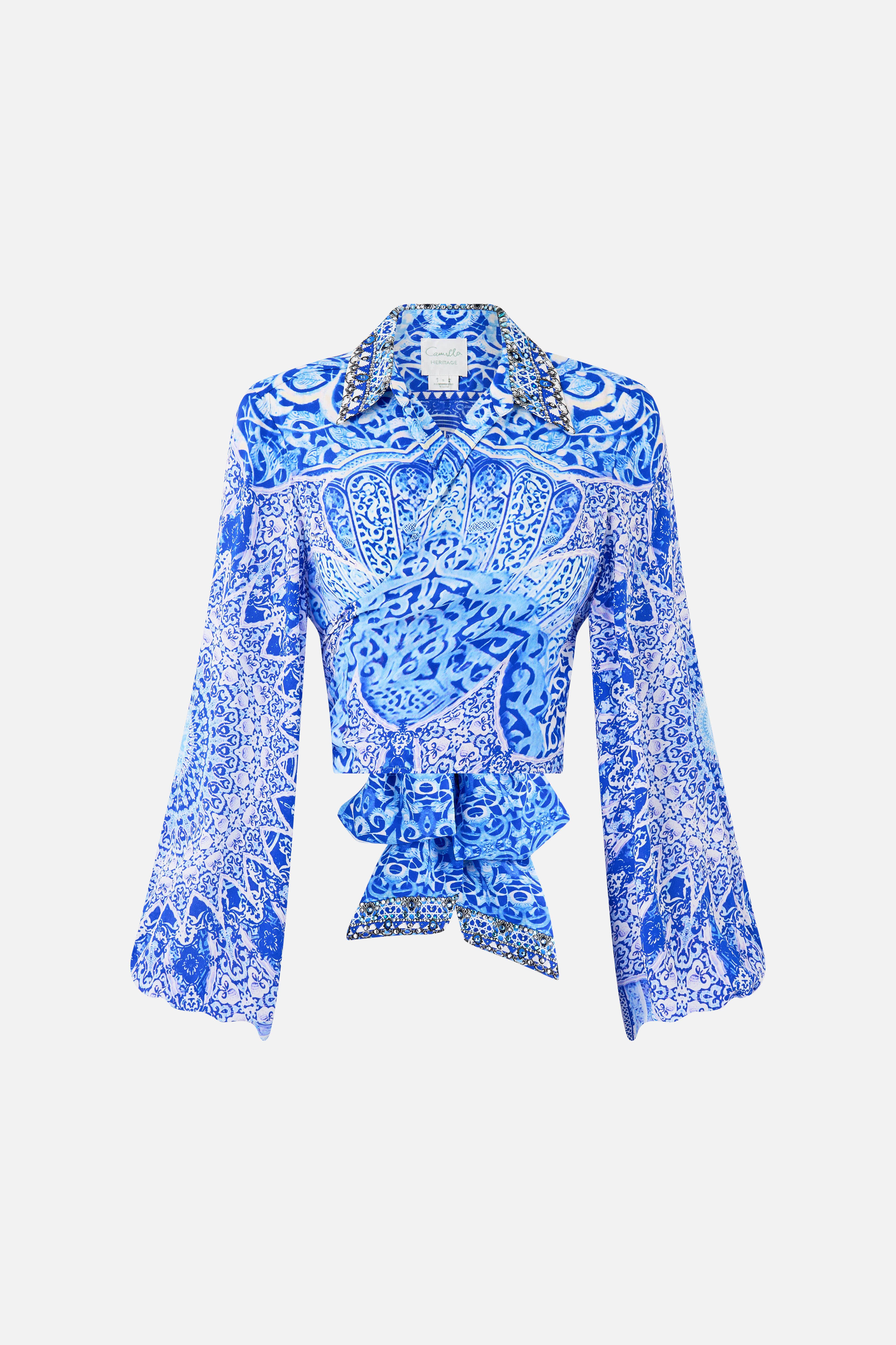 CROPPED WRAP SHIRT THE BOSPHOROUS