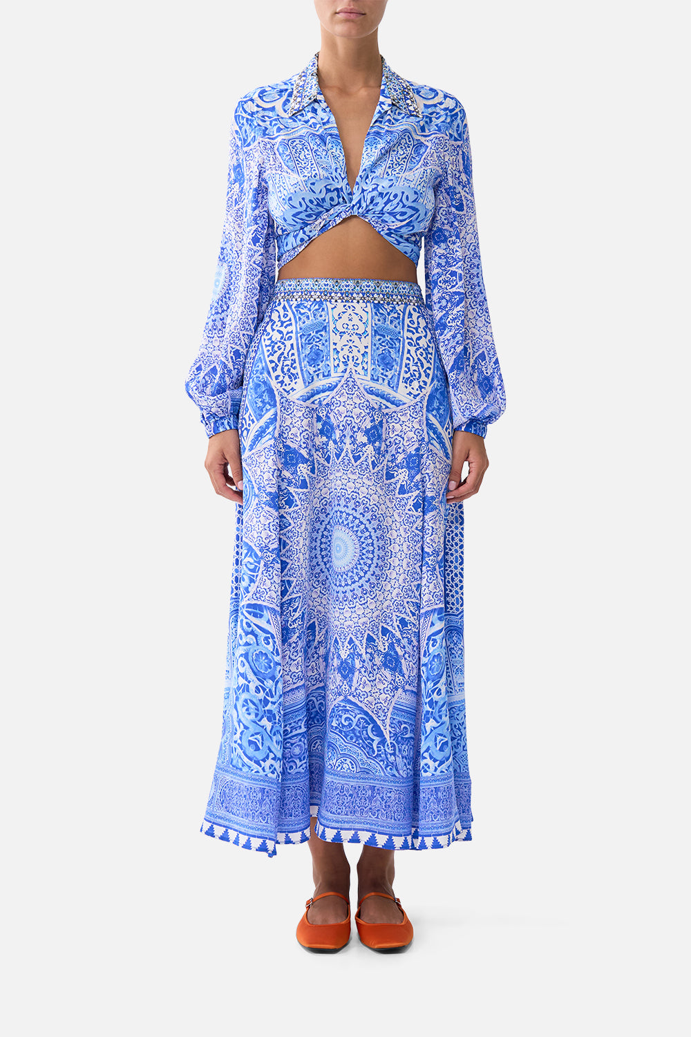 CROPPED WRAP SHIRT THE BOSPHOROUS