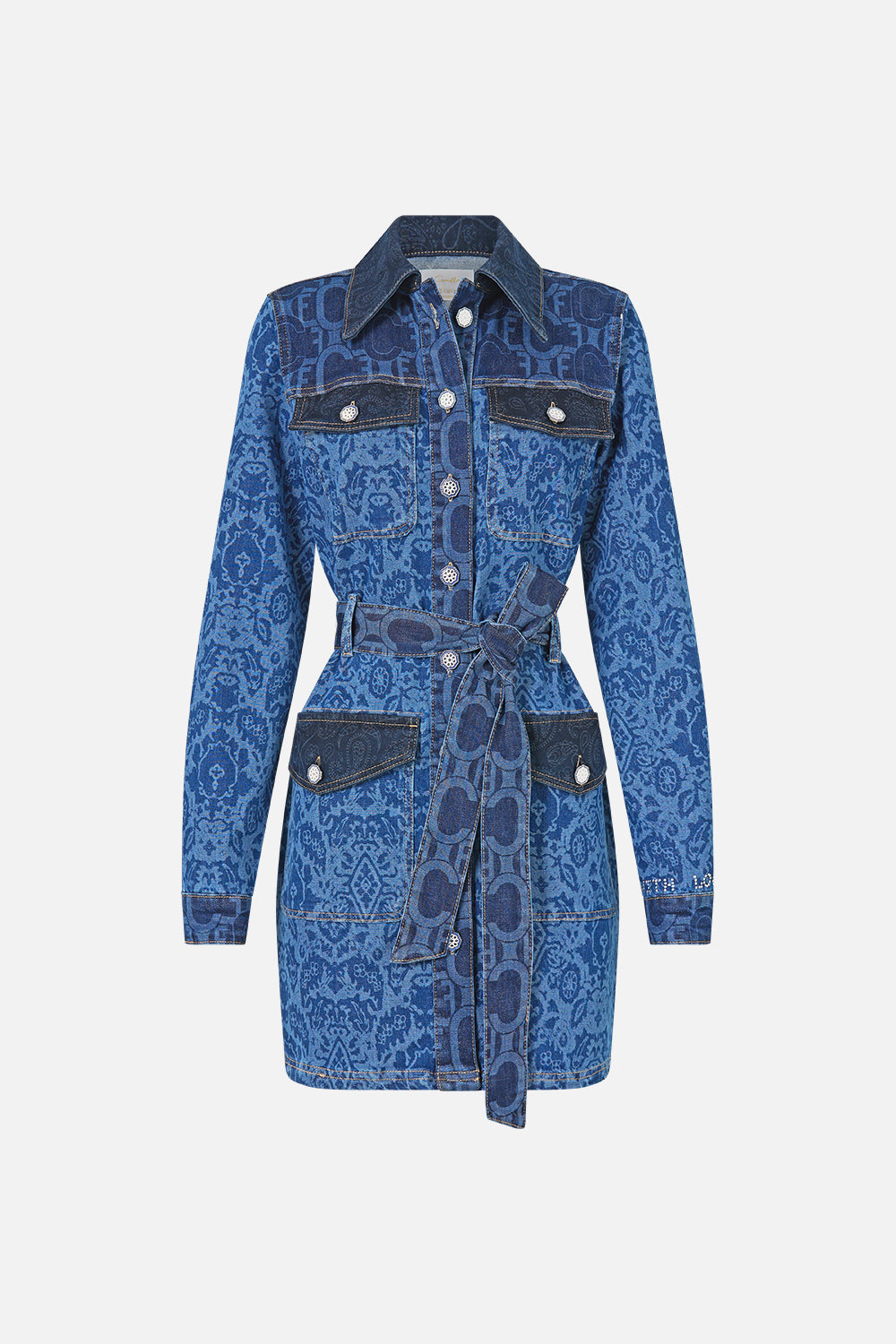 VESTIDO VAQUERO CORTO JENNA CON CINTURÓN