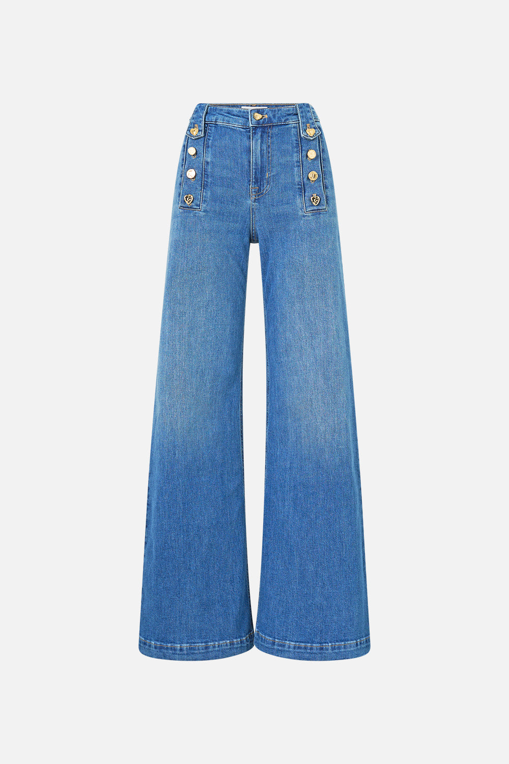 AMANDA TAURUS RISING PANTALÓN VAQUERO FLARE HARDWARE