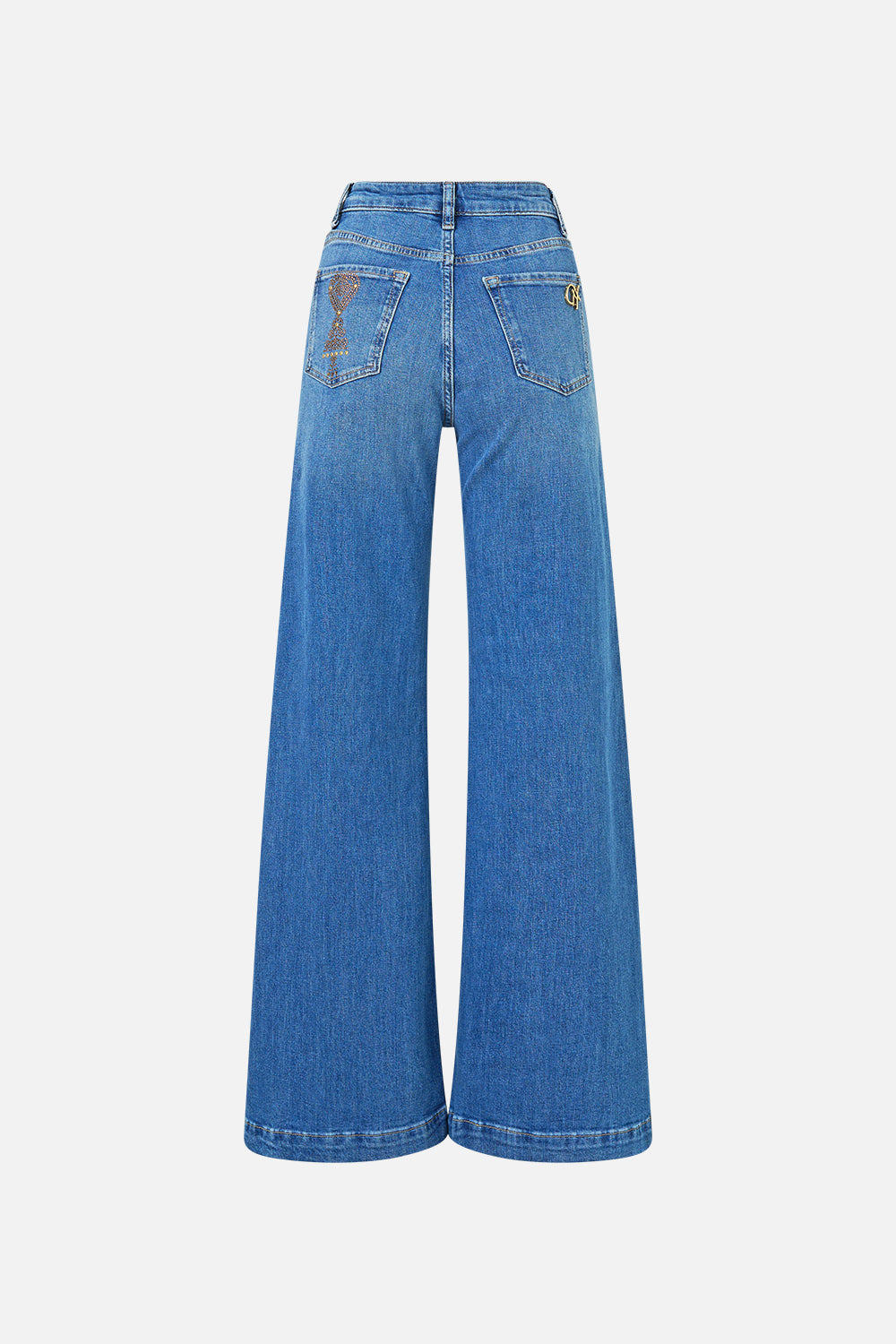 AMANDA TAURUS RISING PANTALÓN VAQUERO FLARE HARDWARE