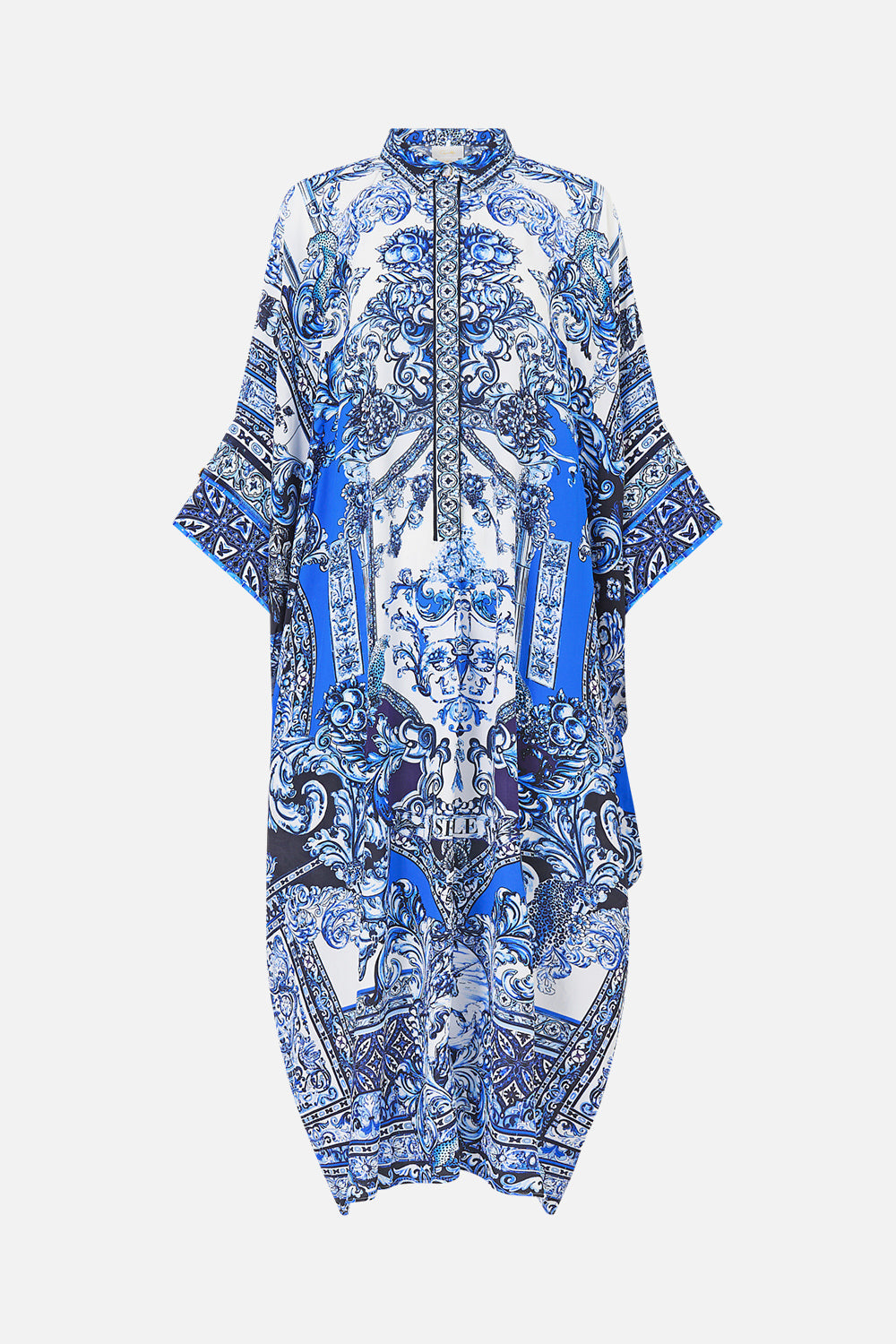 The CAMILLA BATWING KAFTAN A TILED WONDERLAND in our  print.