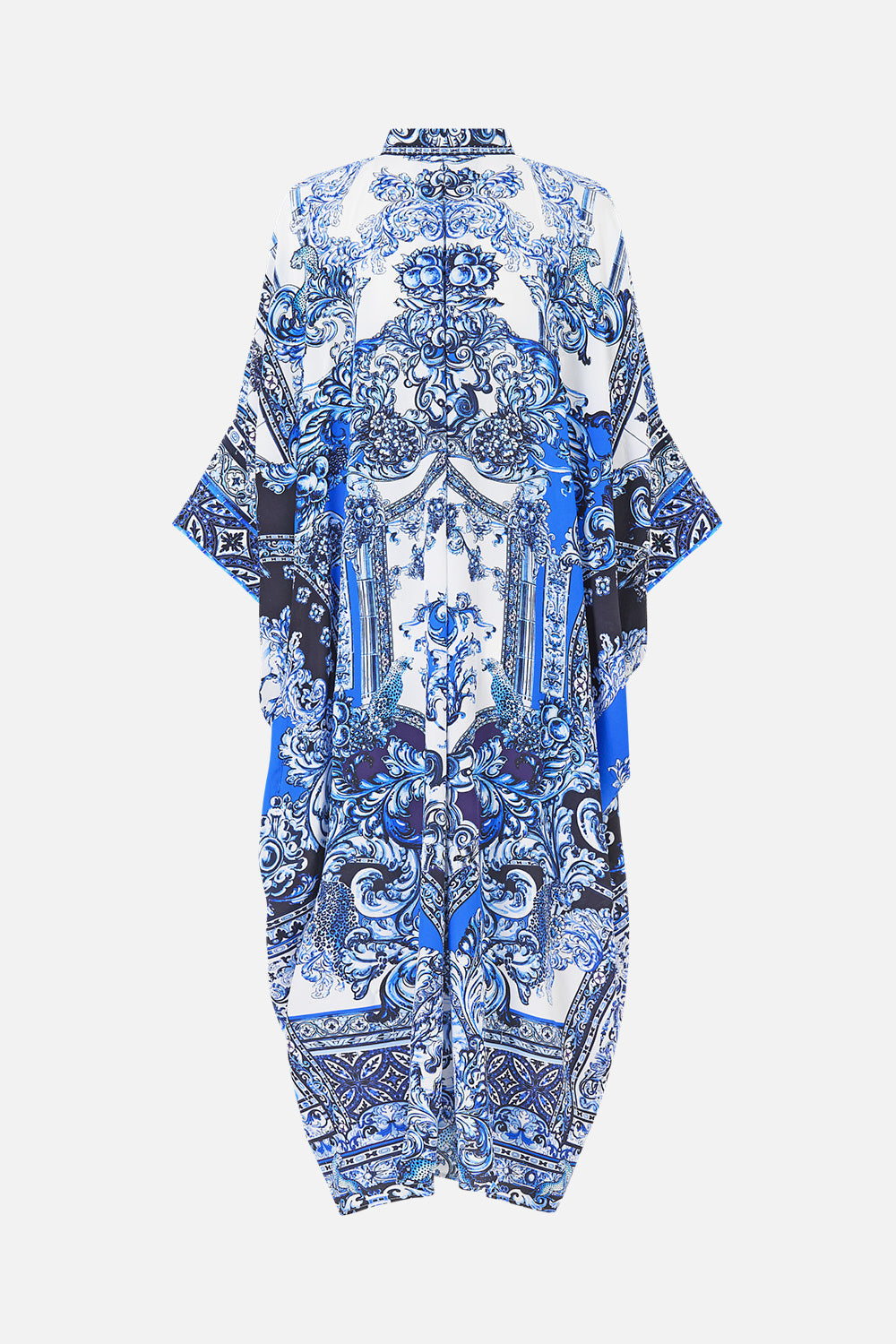 The CAMILLA BATWING KAFTAN A TILED WONDERLAND in our  print.
