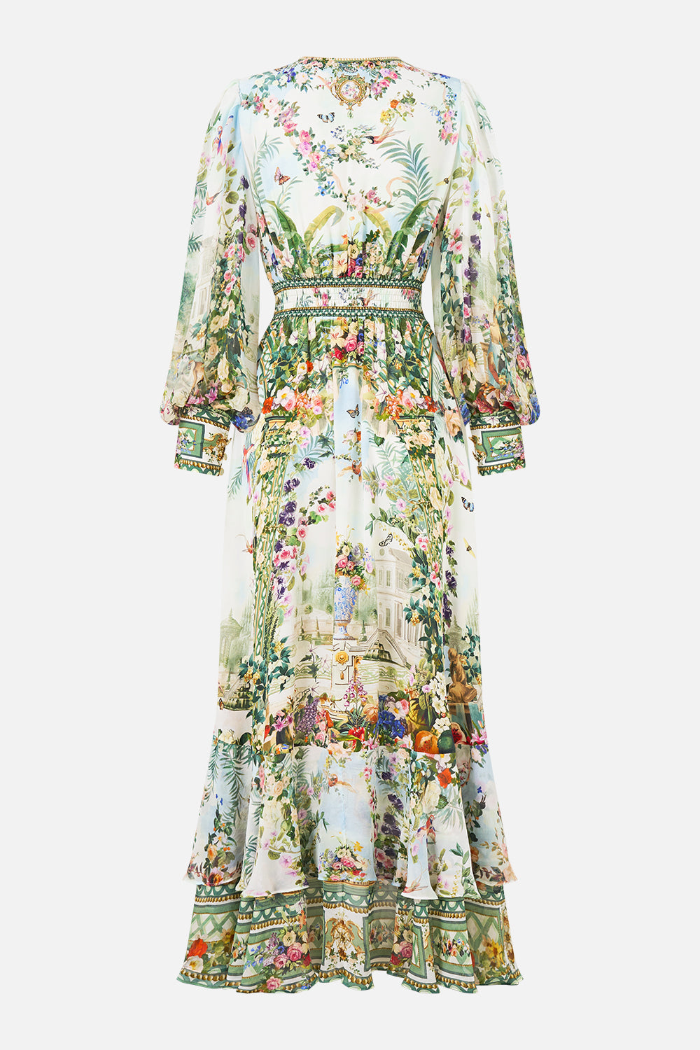 The CAMILLA Long Button Front Dress Art For The Empress in our Art For The Empress print.