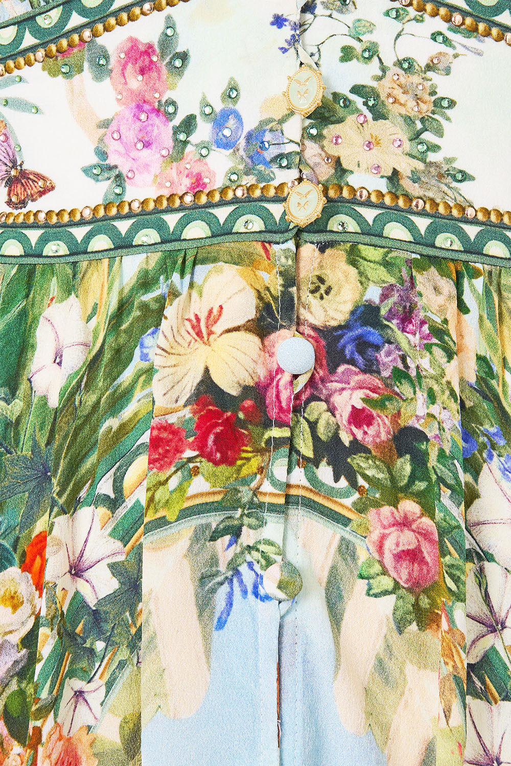 The CAMILLA Long Button Front Dress Art For The Empress in our Art For The Empress print.