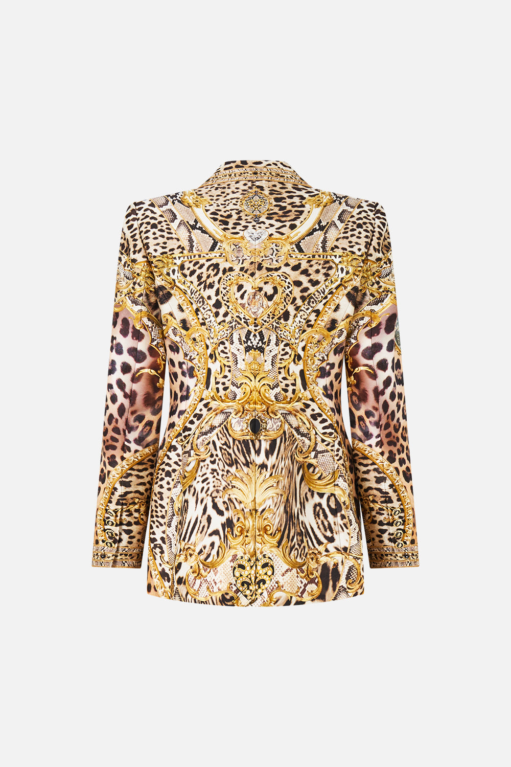 CHAQUETA DE TRAJE CRUZADA CON ESTAMPADO LEOPARDO LIBERTINE