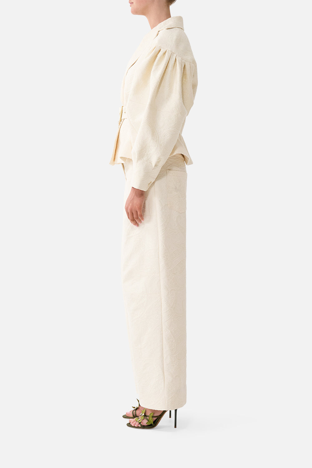 COLLARED JACKET WITH BELT MIDSUMMER MASTERPIECE