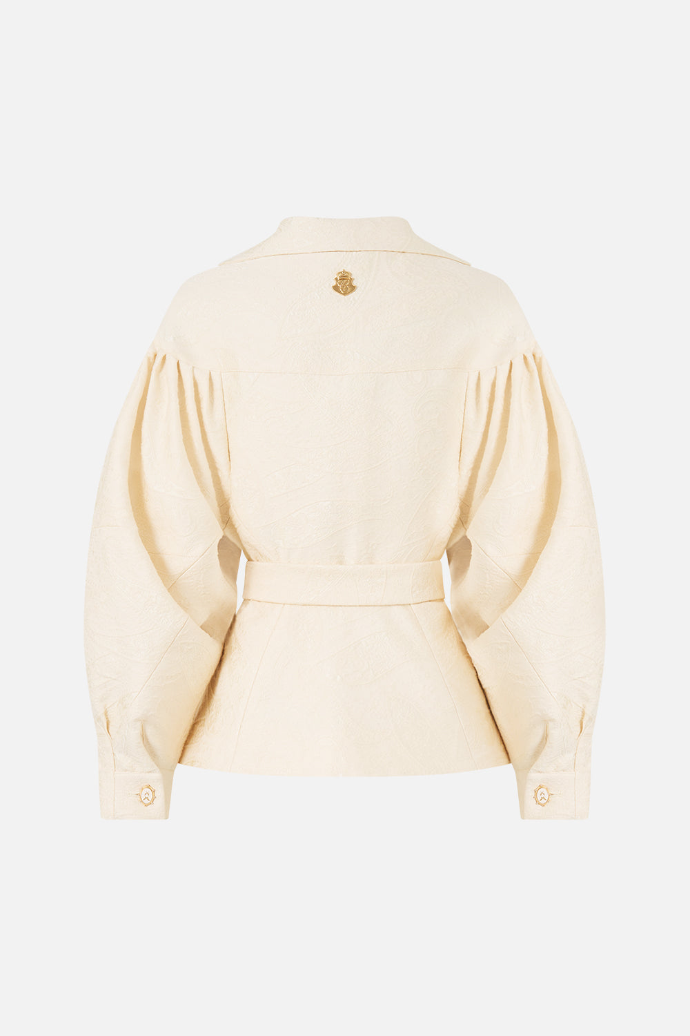 CHAQUETA CON CUELLO Y CINTURÓN OBRA MAESTRA DE VERANO