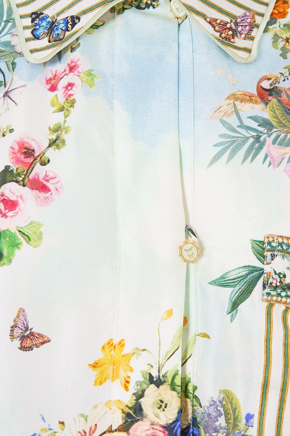 The CAMILLA RELAXED COLLARED SHIRT WITH POCKET ART FOR THE EMPRESS