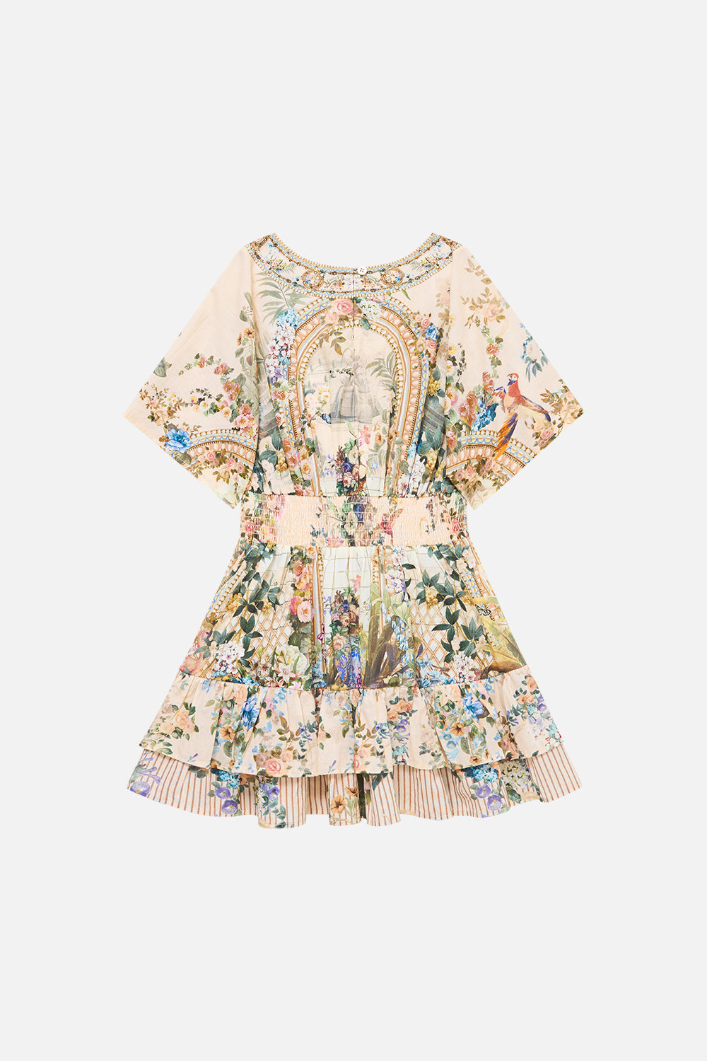 The CAMILLA KIDS V NECK MINI DRESS W LAYERED FRILL HEM MIDSUMMER MASTERPIECE