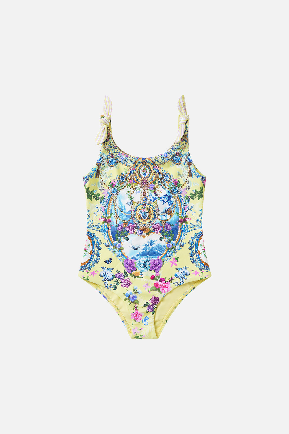 The CAMILLA KIDS ROUND NECK TIE SHOULDER ONE PIECE CHINOISERIE CHILDCHINOISERIE CHILD