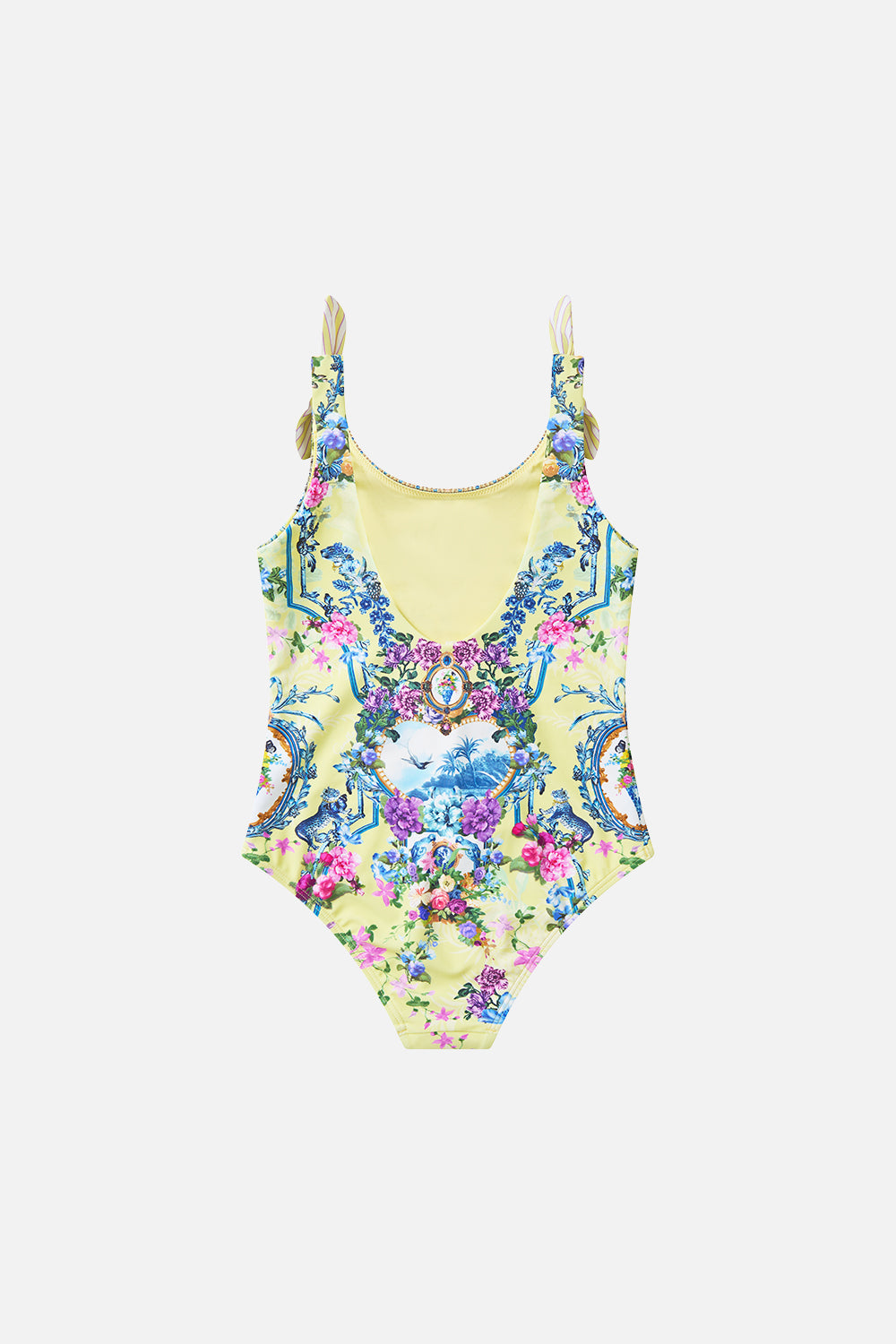 The CAMILLA KIDS ROUND NECK TIE SHOULDER ONE PIECE CHINOISERIE CHILD