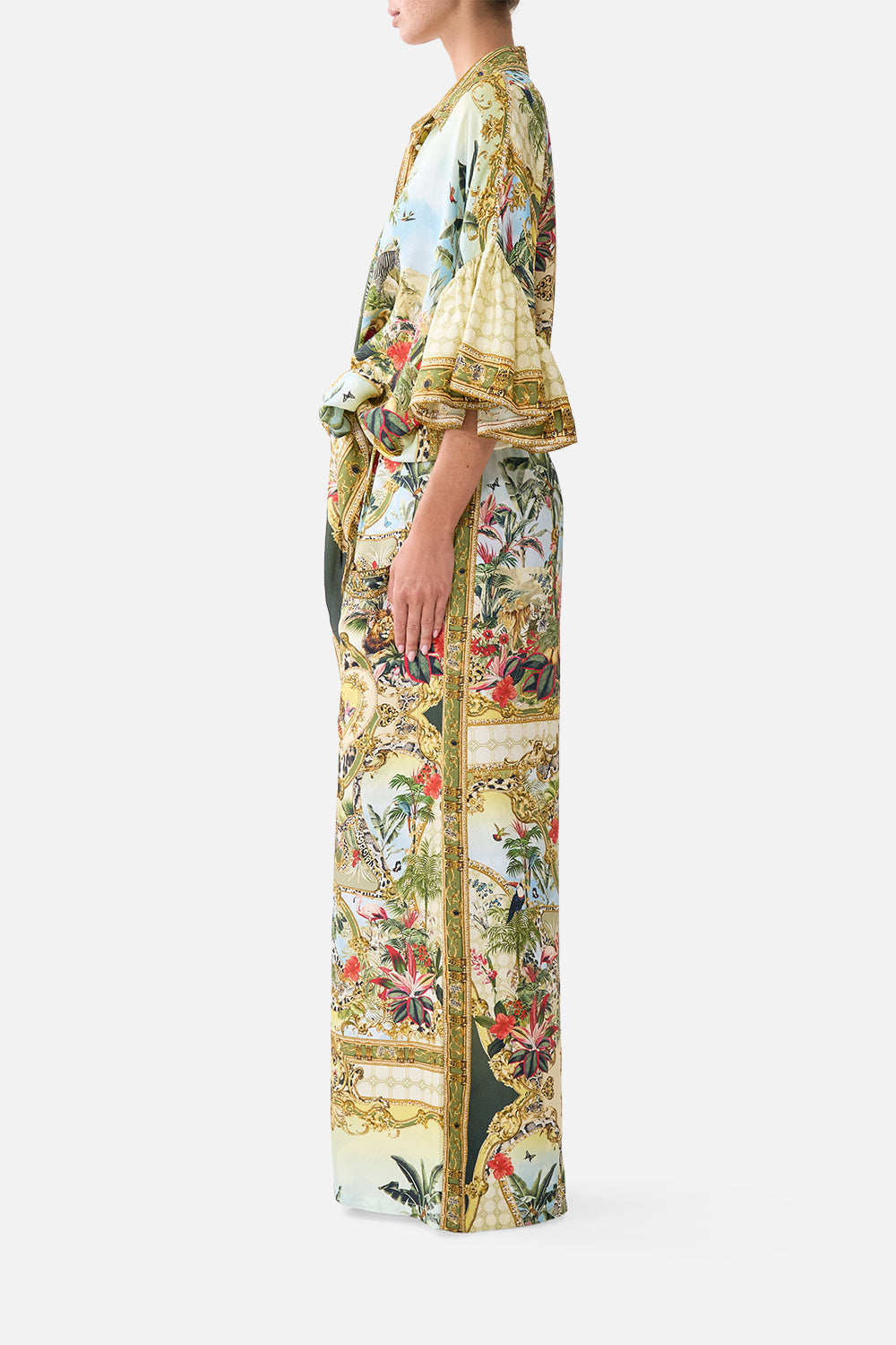 The CAMILLA WIDE LEG TROUSER WITH FRONT POCKETS WANDERLUST EMPIRE