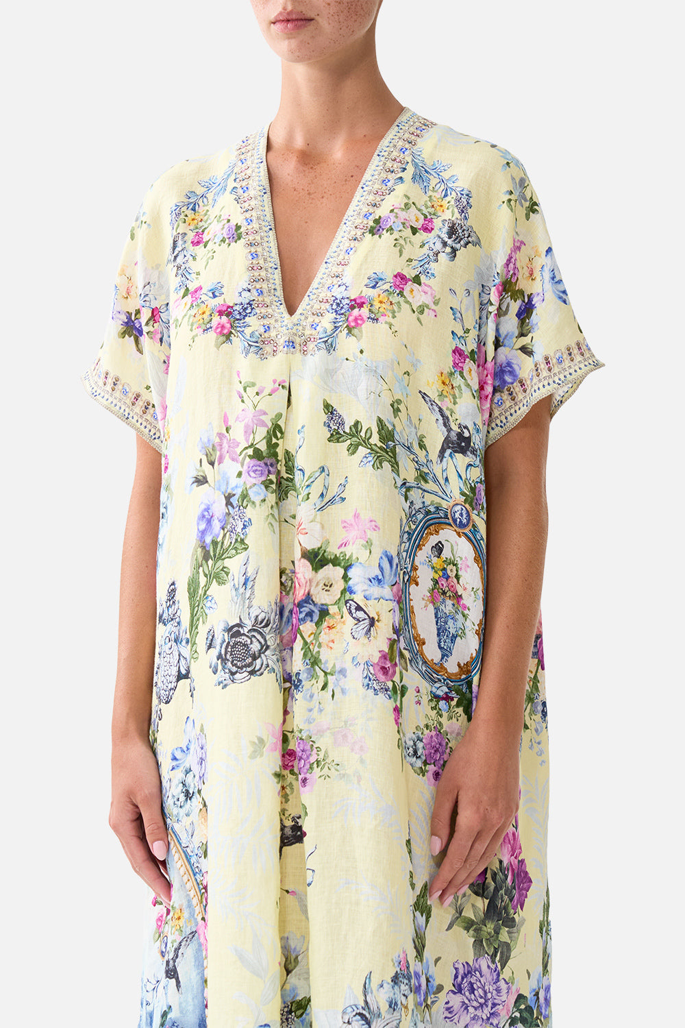 The CAMILLA FRONT PLEAT KAFTAN CHINOISERIE CHILD